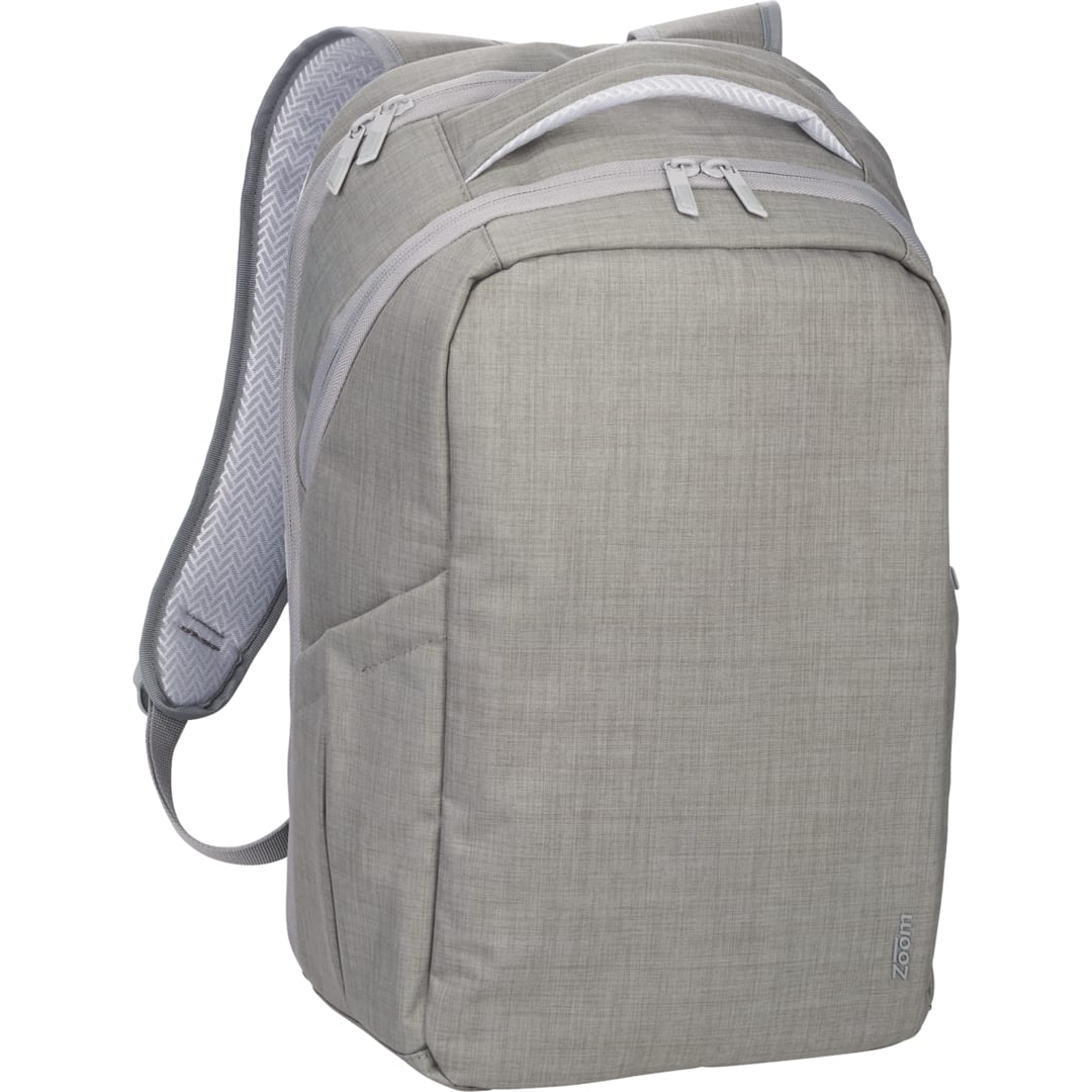 Zoom Zoom Grid 15" TSA Computer Backpack - 0022-59 Gray