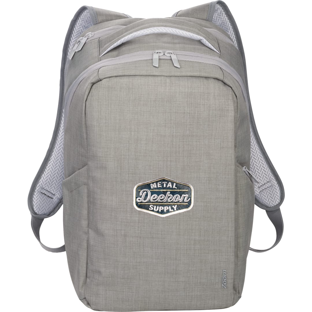 Zoom Zoom Grid 15" TSA Computer Backpack - 0022-59 Gray