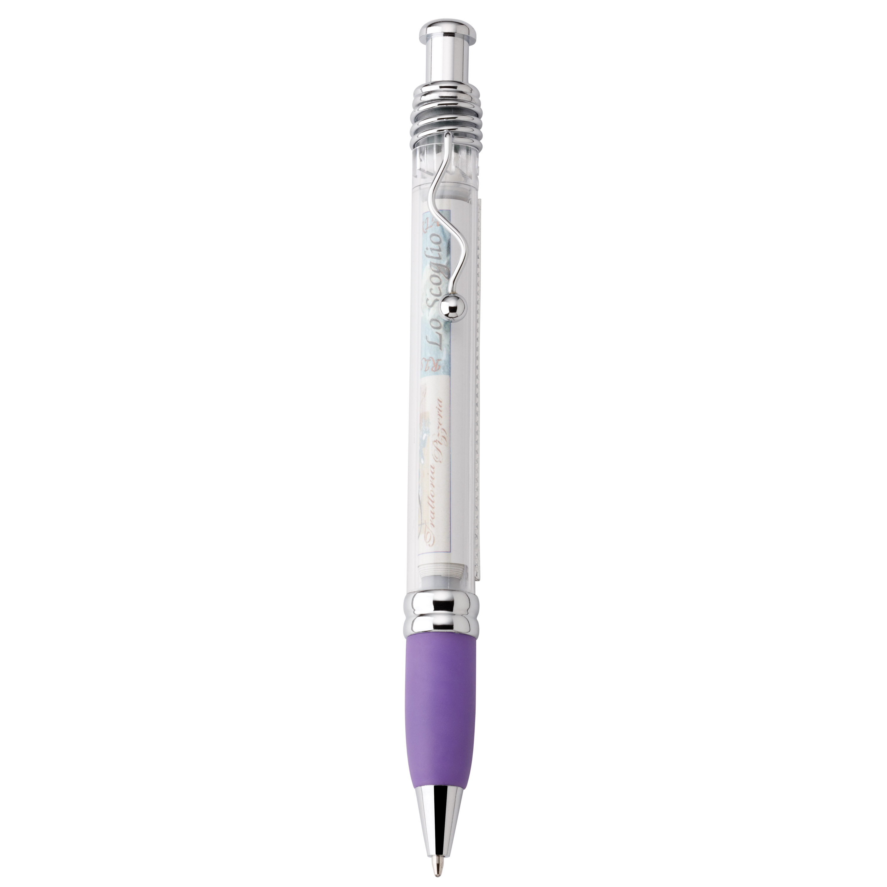 Spectorandco Scroll ballpoint pen/banner - G1163 PURPLE
