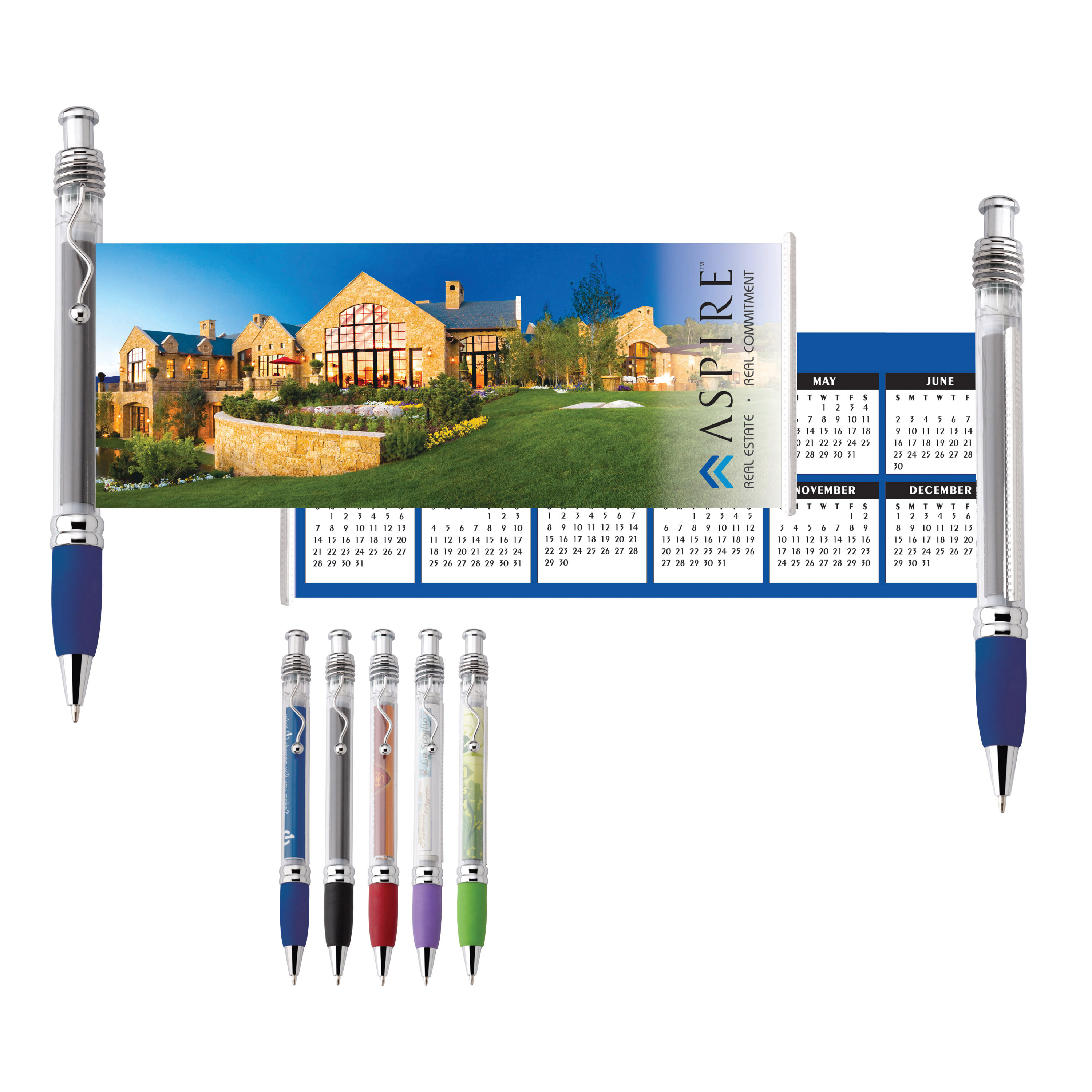 Spectorandco Scroll ballpoint pen/banner - G1163 