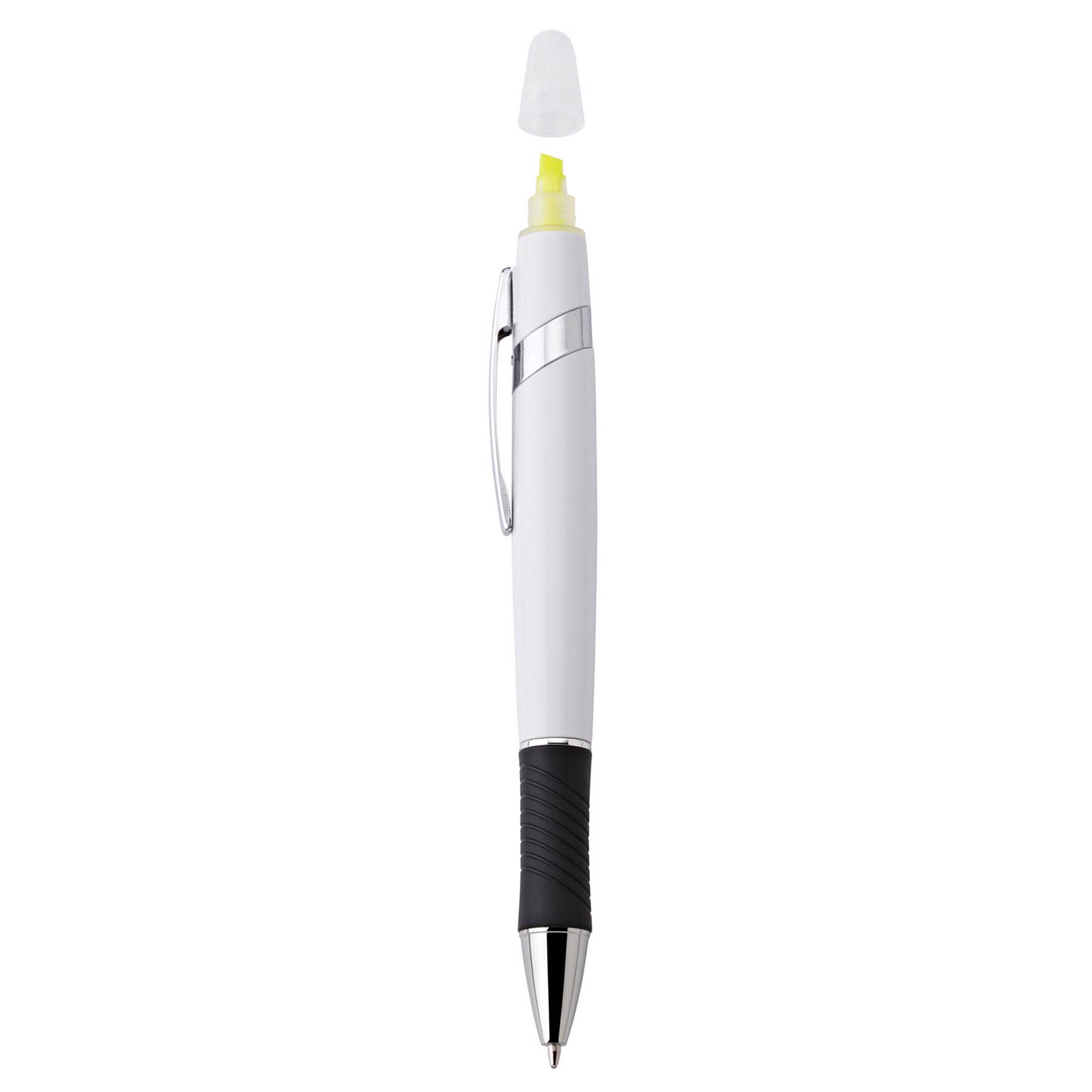 Spectorandco Viva ballpoint pen/highlighter - G1215 WHITE