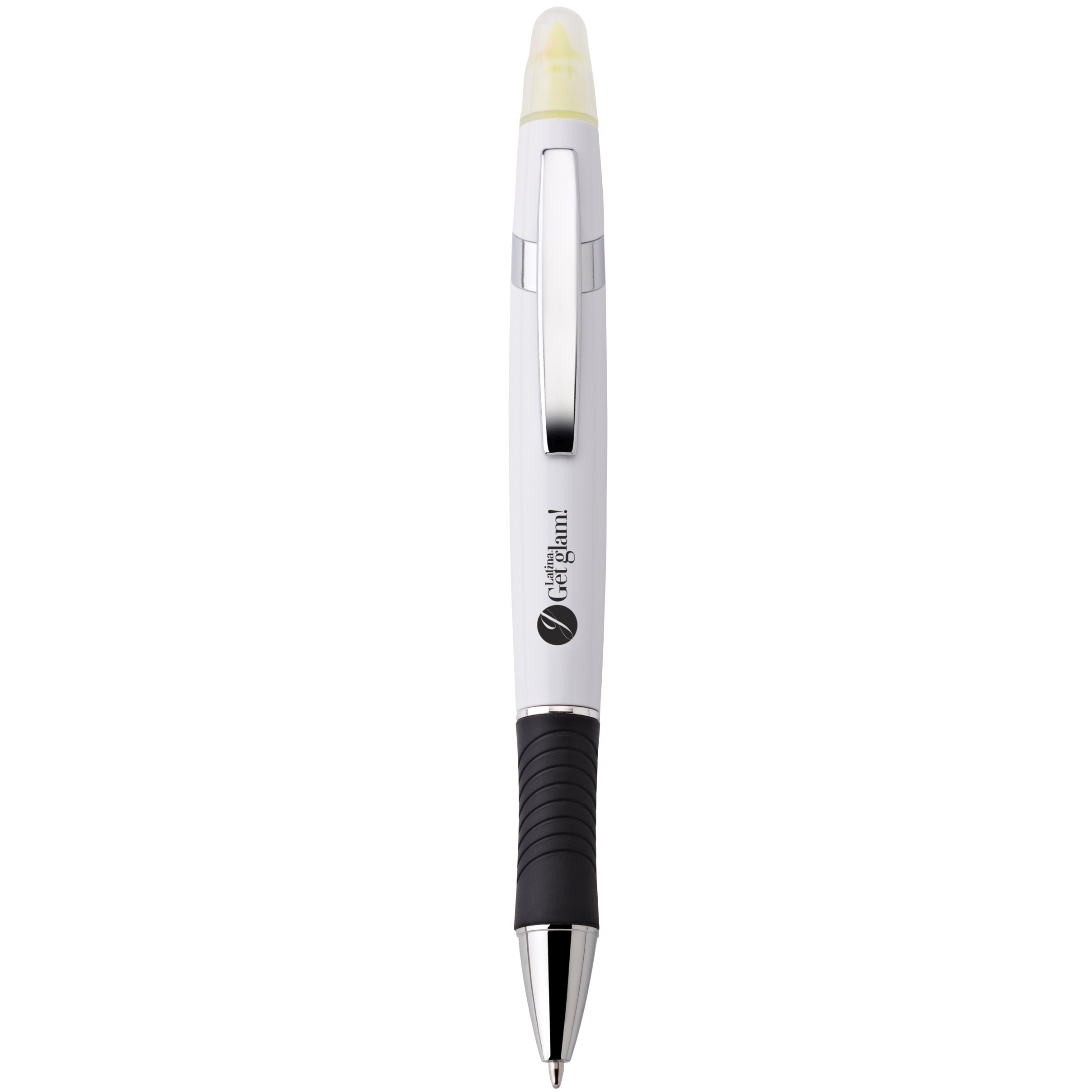 Spectorandco Viva ballpoint pen/highlighter - G1215 WHITE