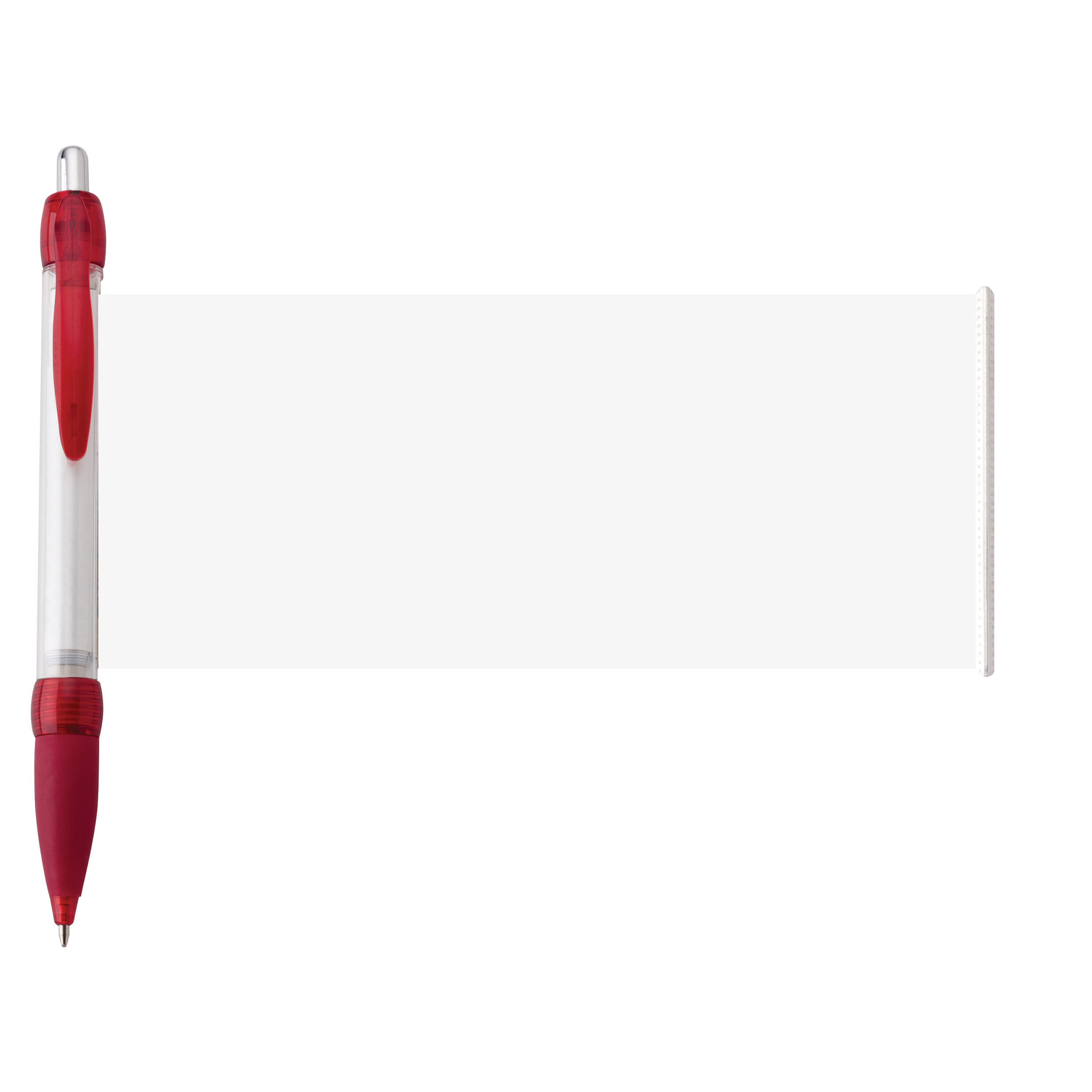Spectorandco Broadcast ballpoint pen/banner - G1265 RED
