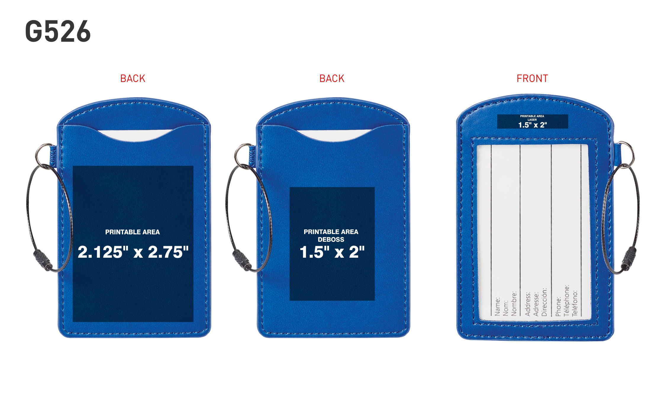 Spectorandco Donald luggage tag - G526 