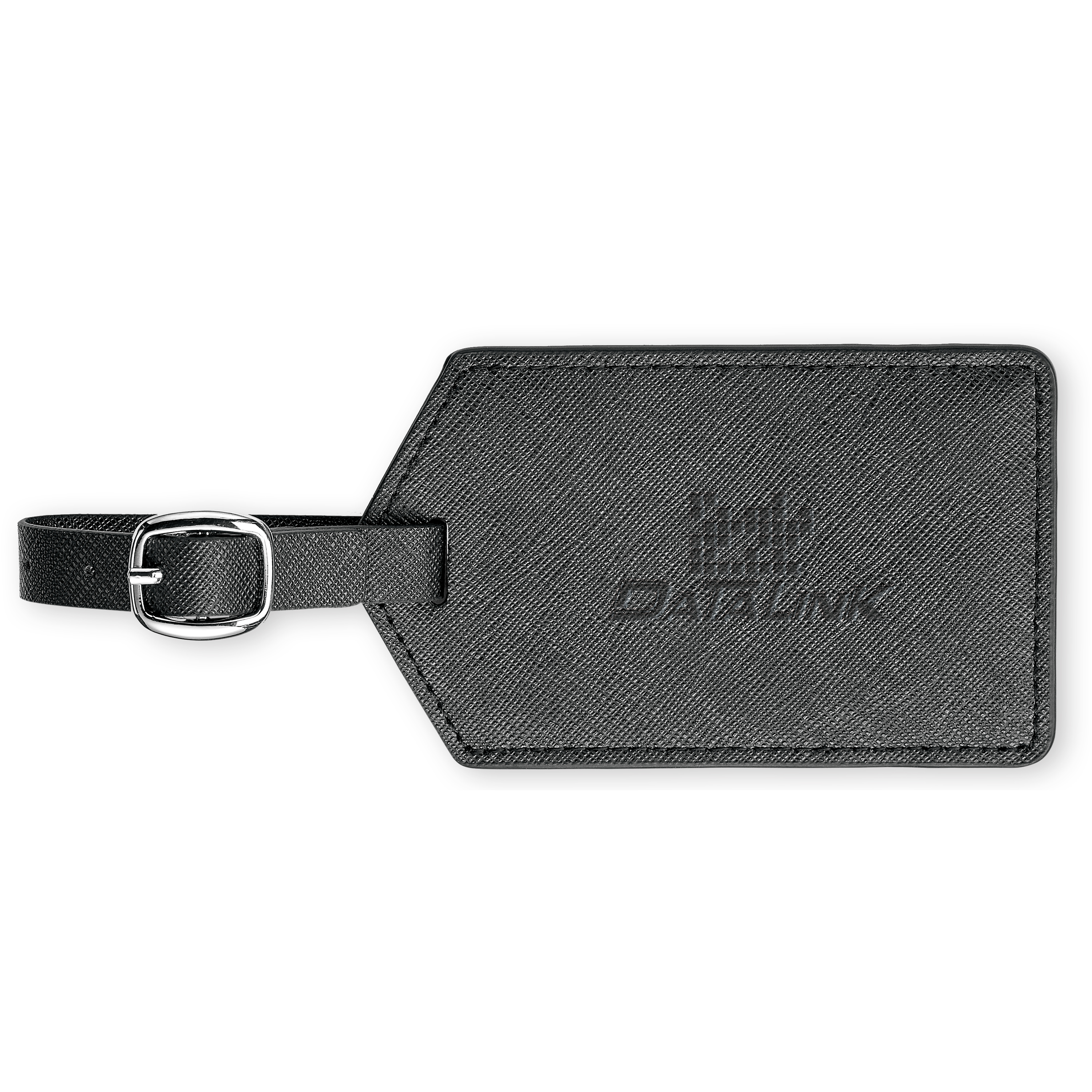 Spectorandco Toscano genuine leather luggage tag - G528 BLACK