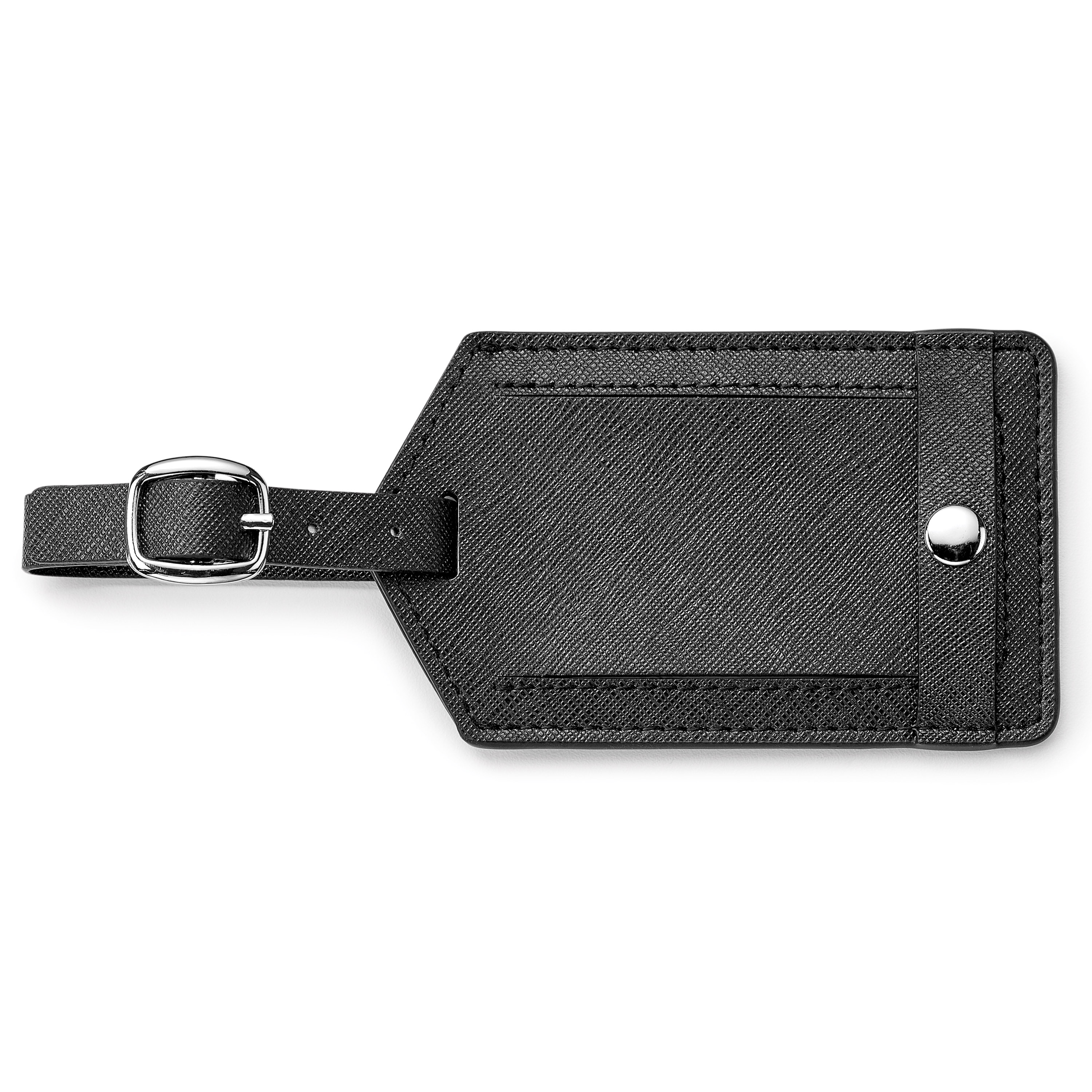 Spectorandco Toscano genuine leather luggage tag - G528 BLACK