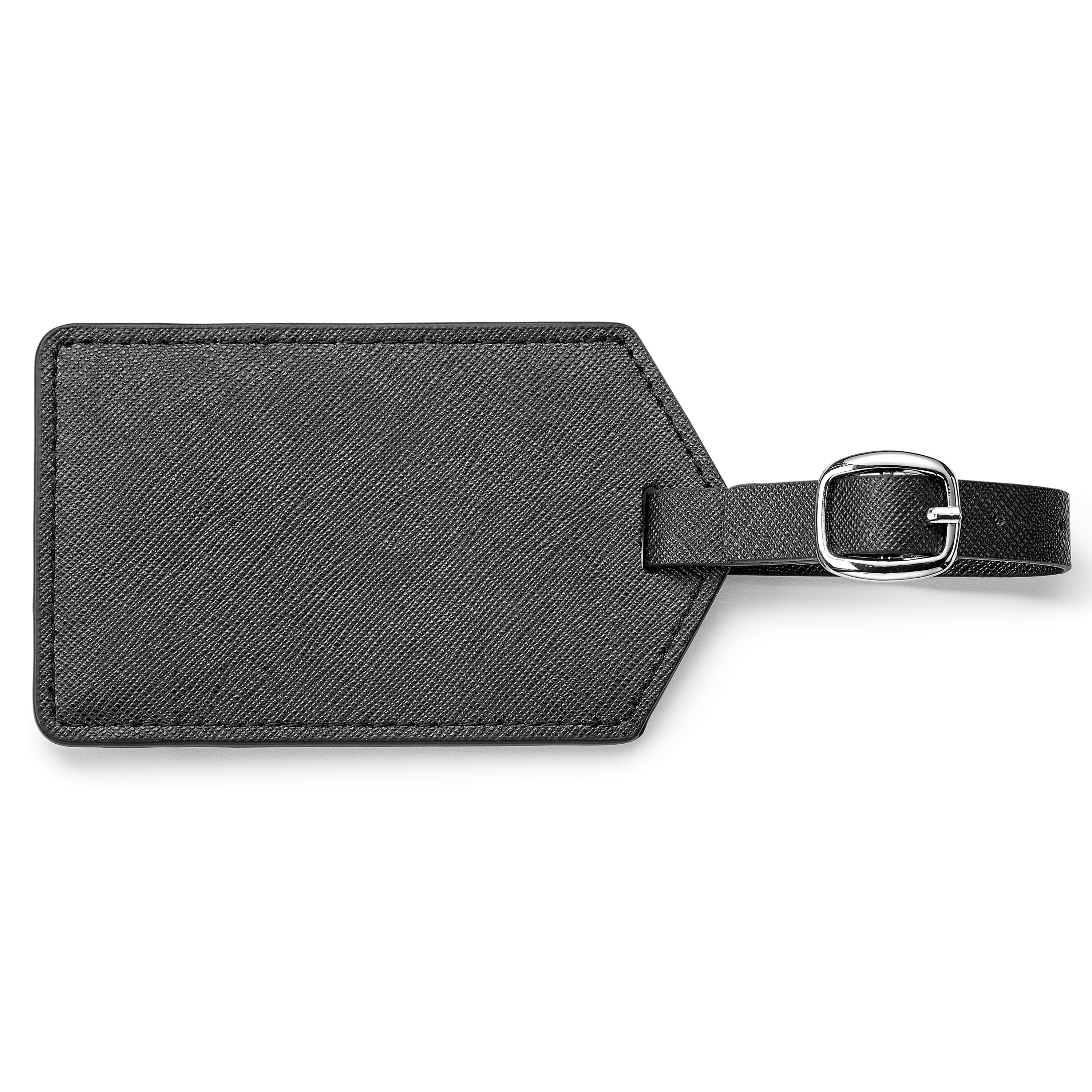 Spectorandco Toscano genuine leather luggage tag - G528 BLACK