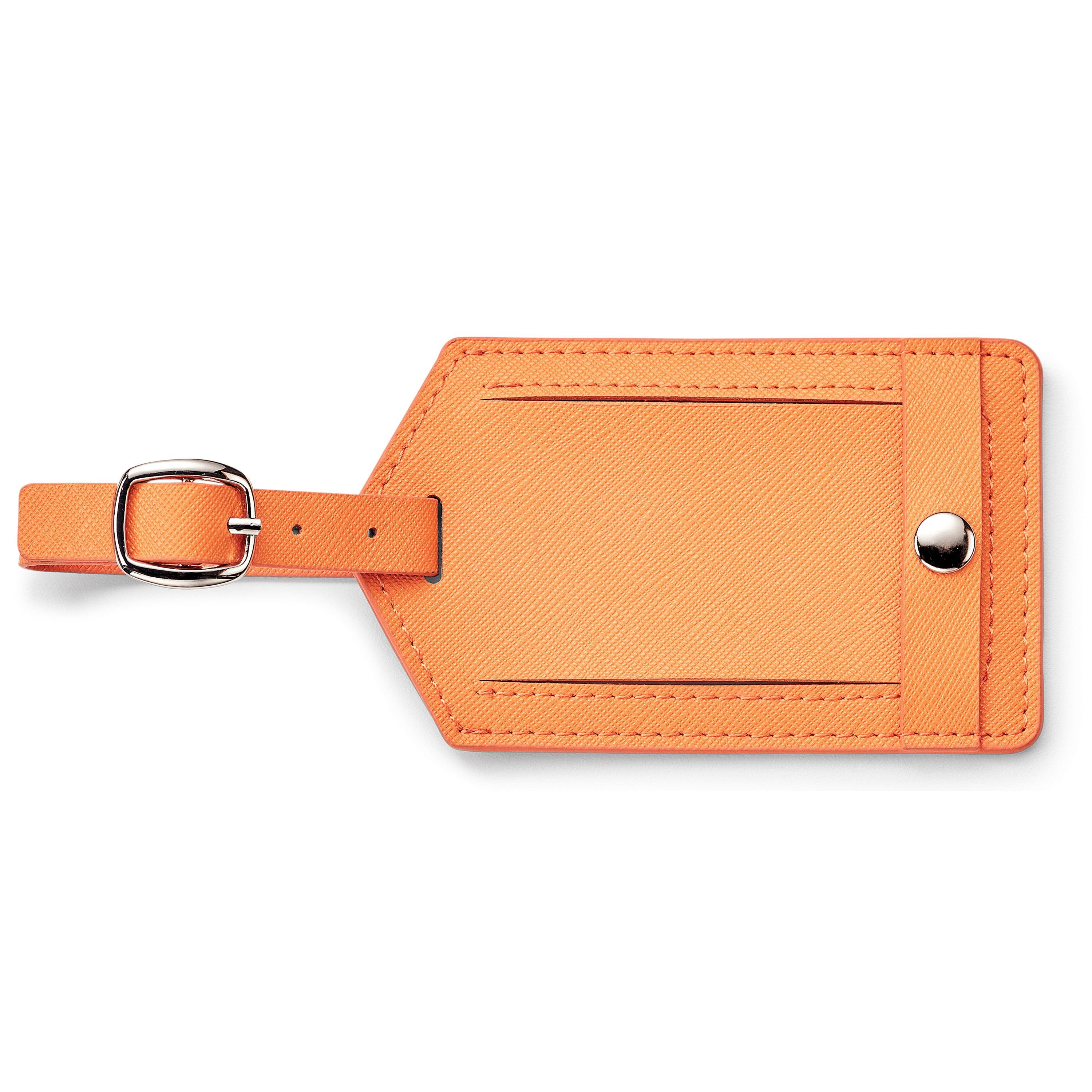 Spectorandco Toscano genuine leather luggage tag - G528 ORANGE