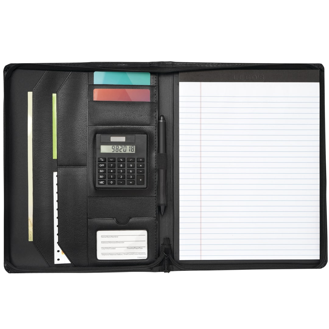  FSC&#174; Mix Manchester Zippered Padfolio - 0400-10