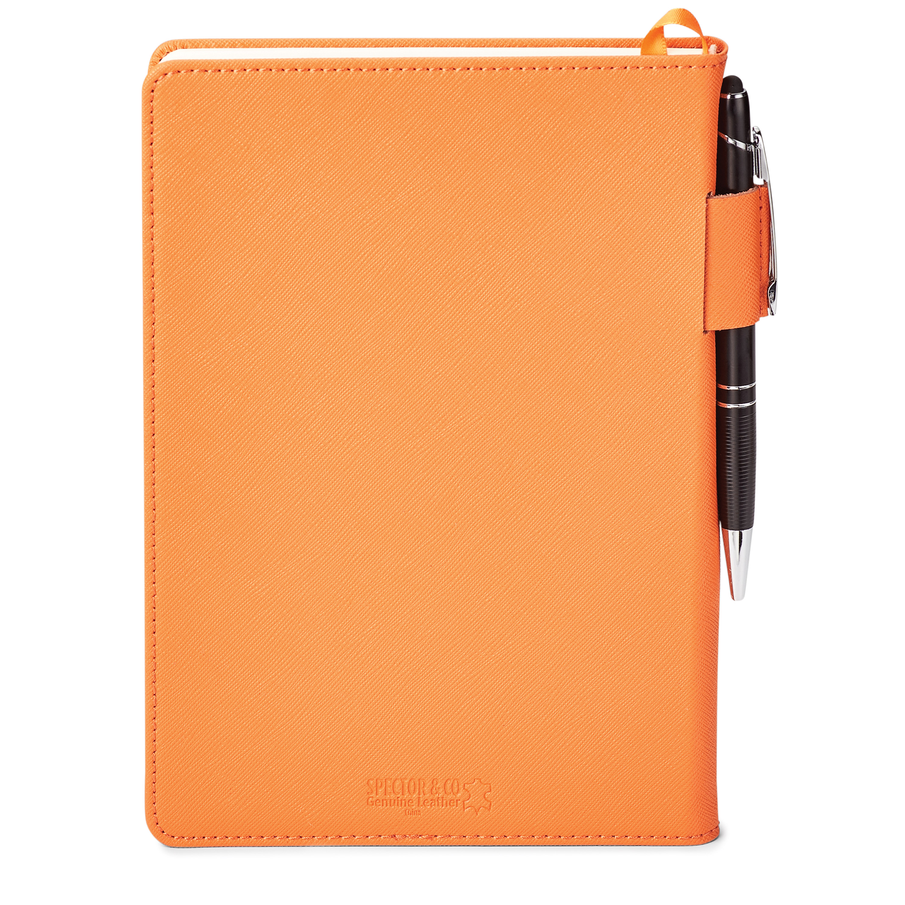 Spectorandco Genuine leather non-refillable journal kit - GF4668 ORANGE
