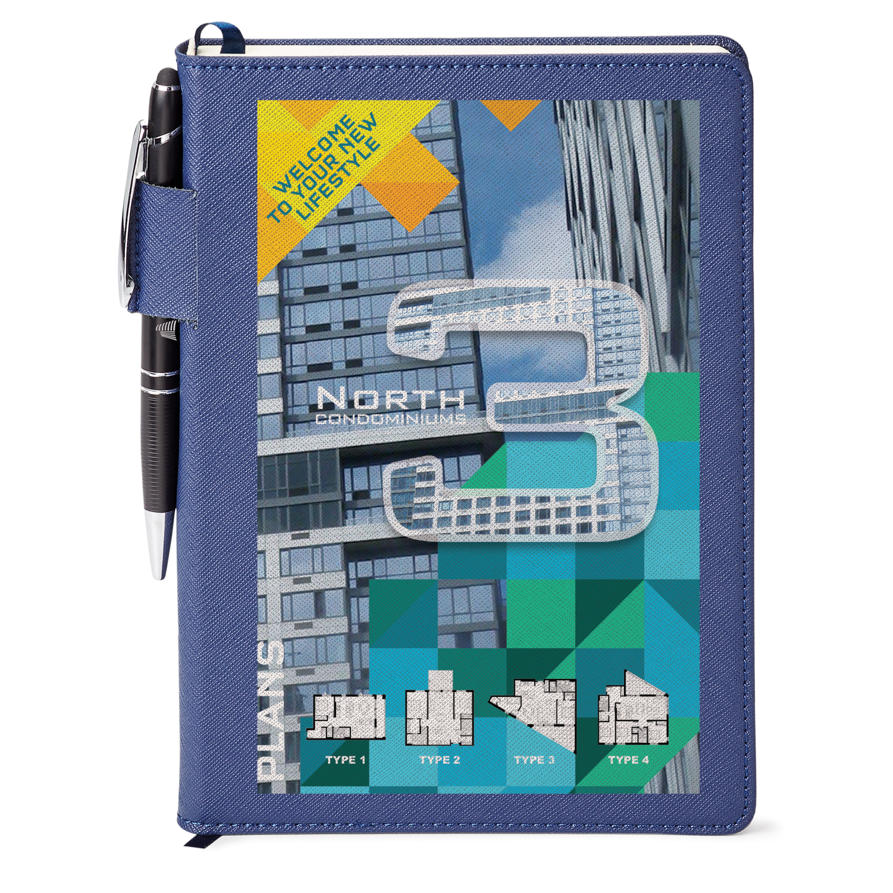 Spectorandco Genuine leather non-refillable journal kit - GF4668 