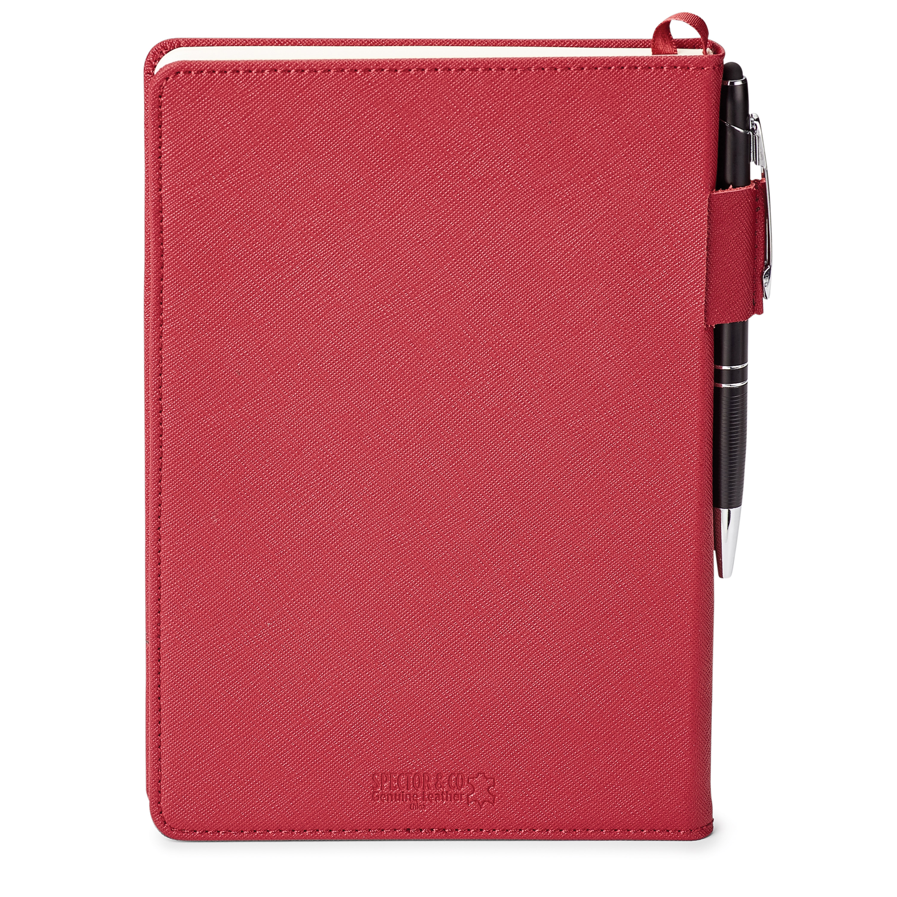 Spectorandco Genuine leather non-refillable journal kit - GF4668 RED