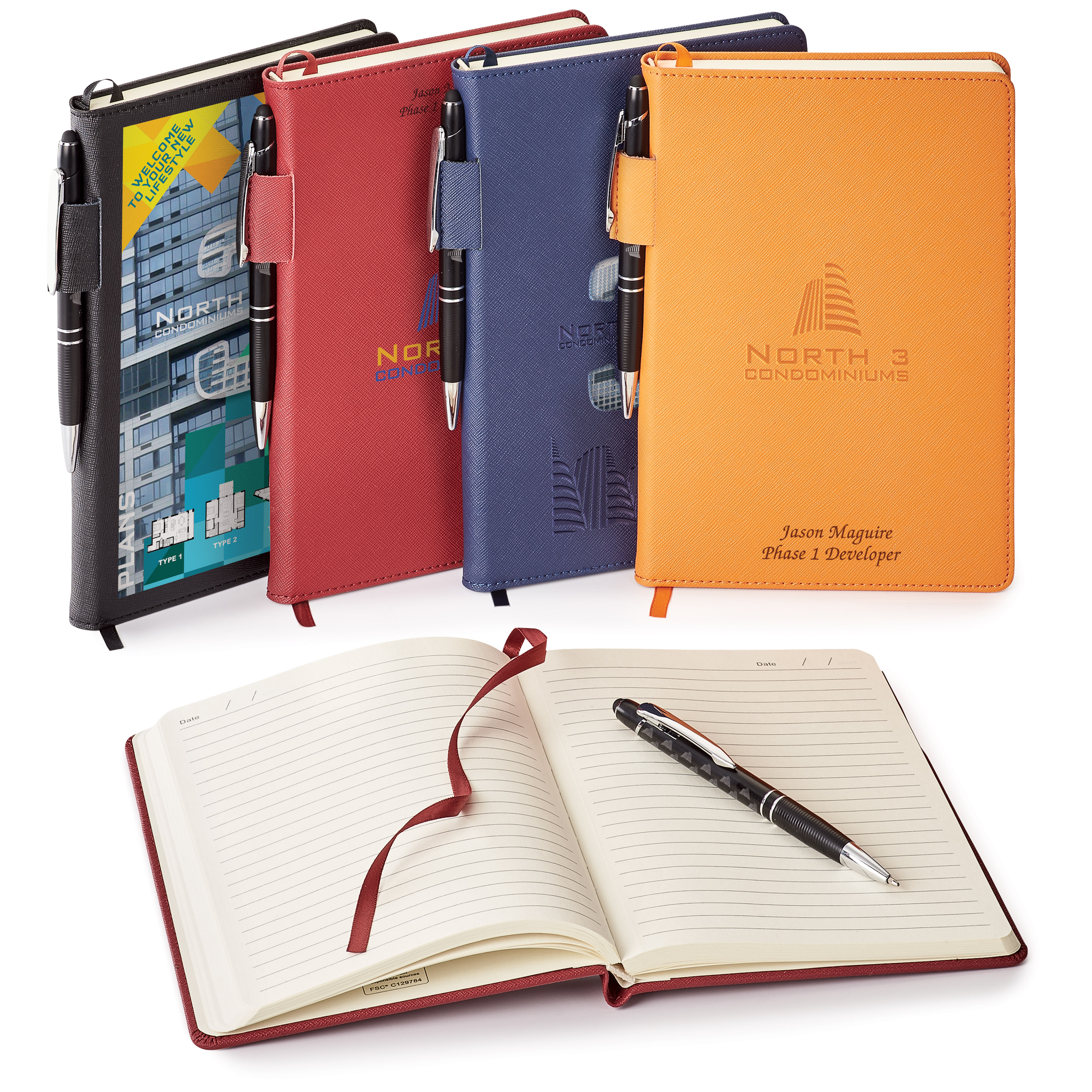 Spectorandco Genuine leather non-refillable journal kit - GF4668 