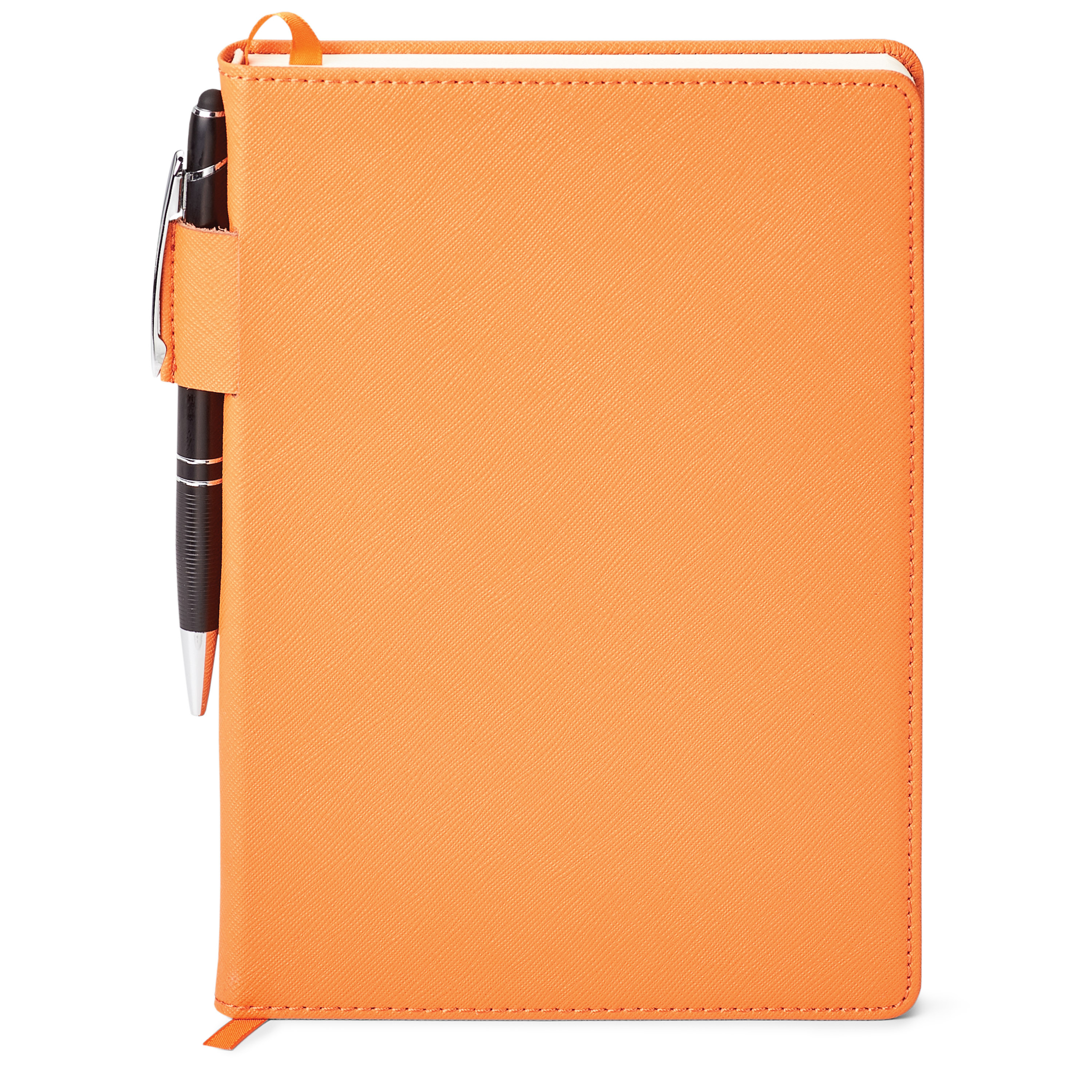 Spectorandco Genuine leather non-refillable journal kit - GF4668 ORANGE