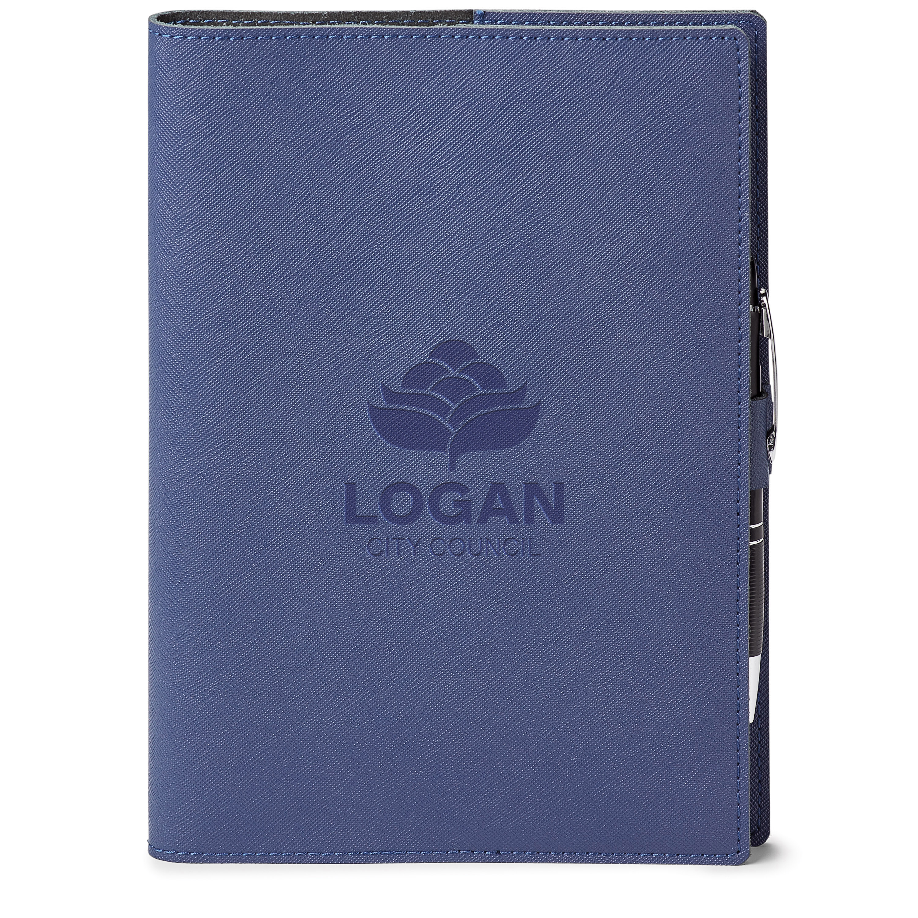 Spectorandco Genuine leather refillable journal combo - GF4678 BLUE
