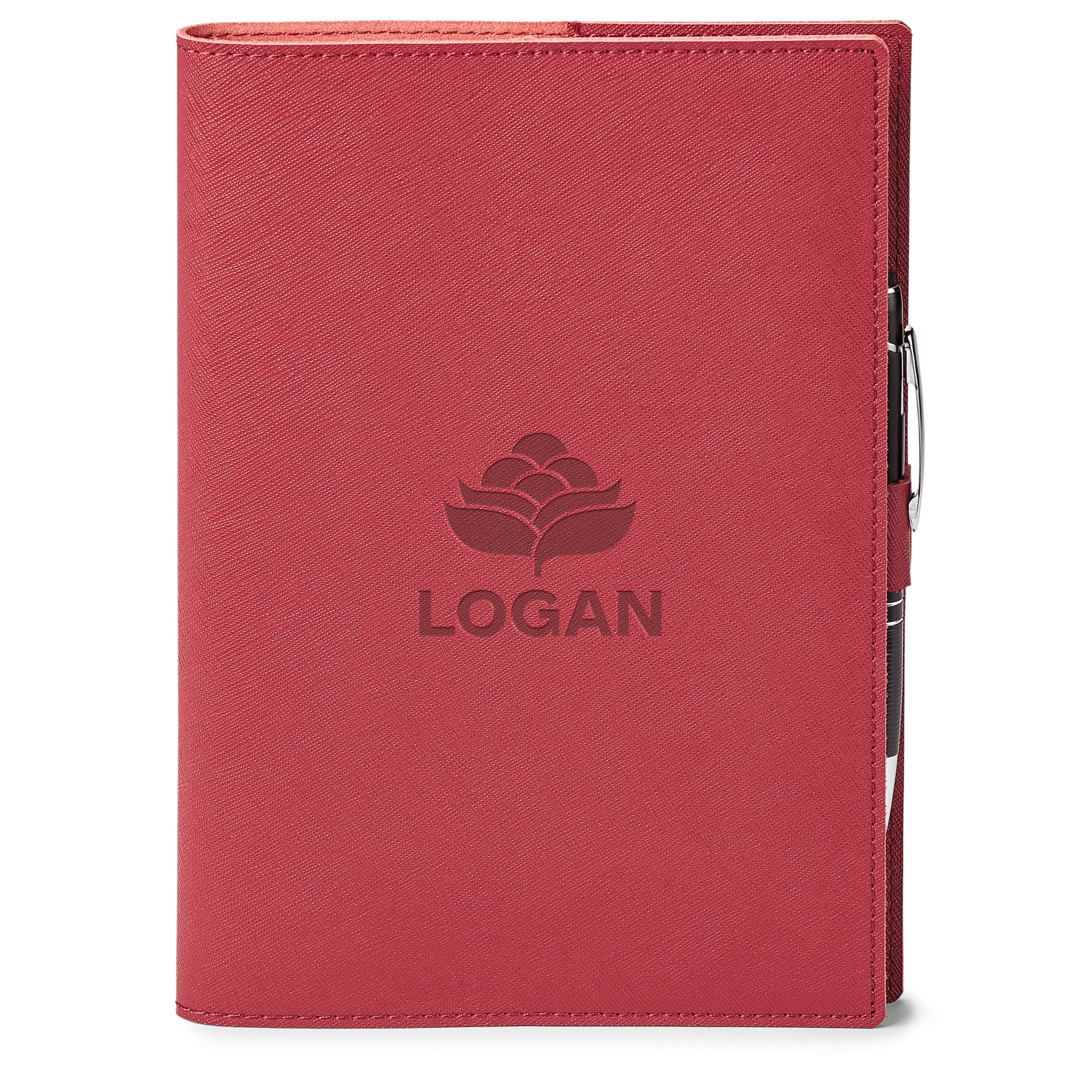 Spectorandco Genuine leather refillable journal combo - GF4678 RED