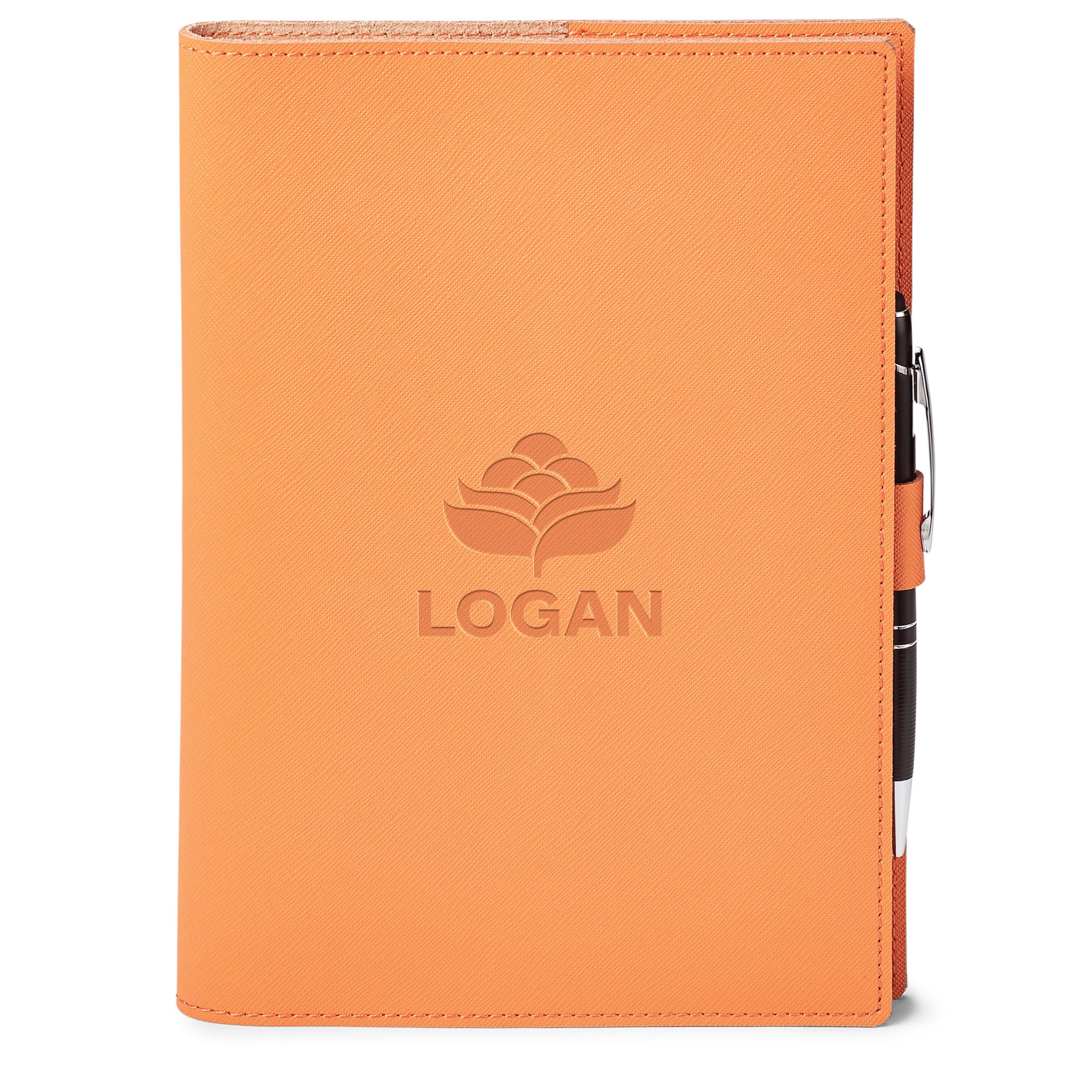 Spectorandco Genuine leather refillable journal combo - GF4678 ORANGE