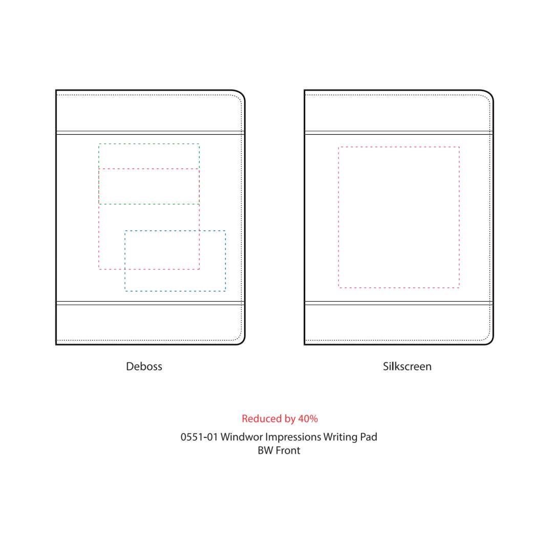 FSC&#174; Mix Windsor Impressions Writing Pad - 0551-01 Black