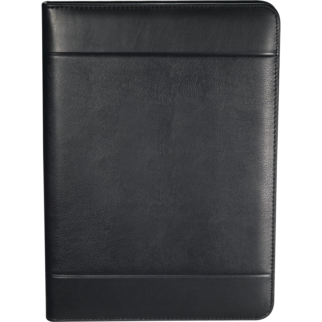 FSC&#174; Mix Windsor Impressions Zip Padfolio - 0551-10 Black