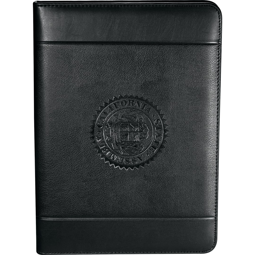 FSC&#174; Mix Windsor Impressions Zip Padfolio - 0551-10 Black