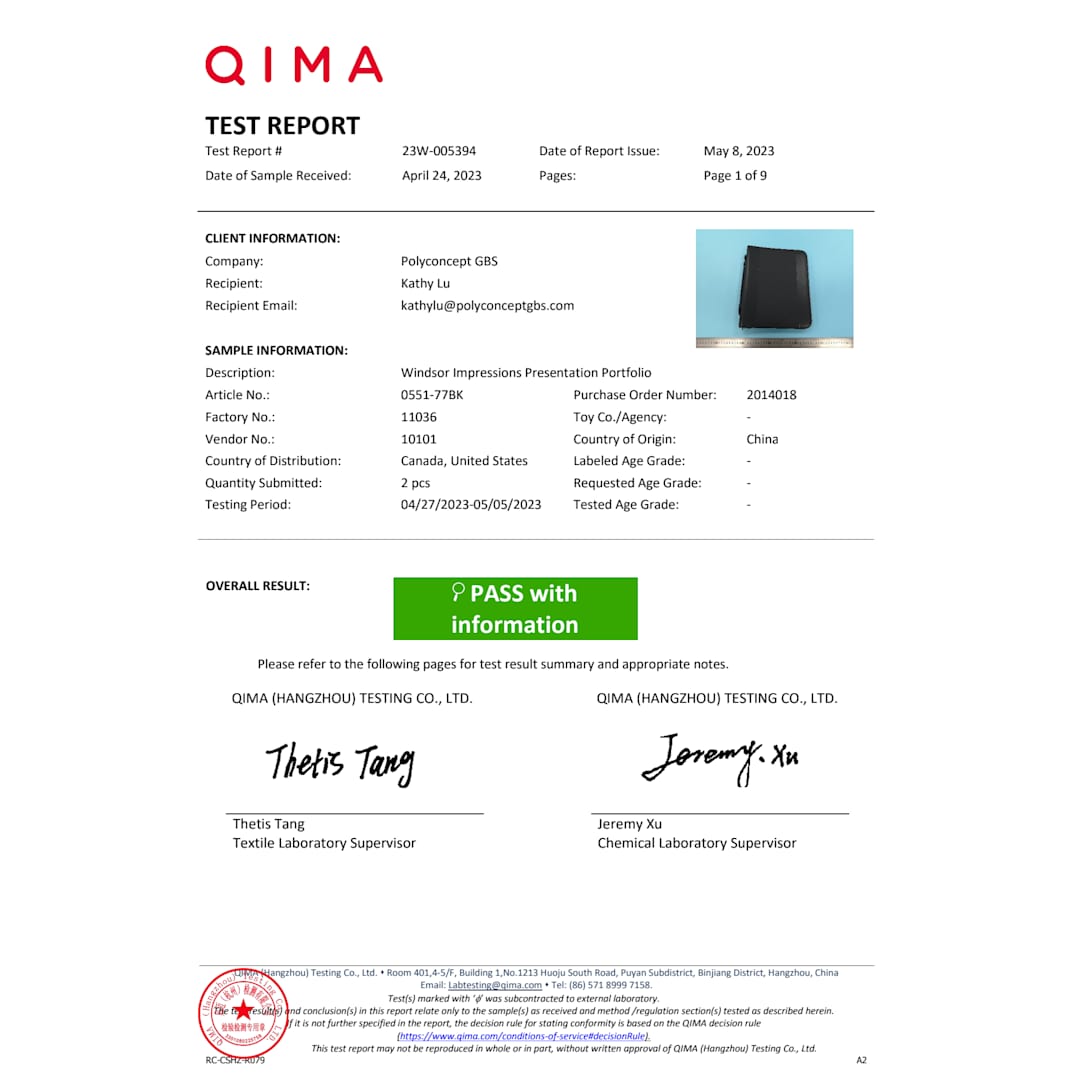 FSC&#174; Mix Windsor Impressions Presentation Portfoli - 0551-77 Black