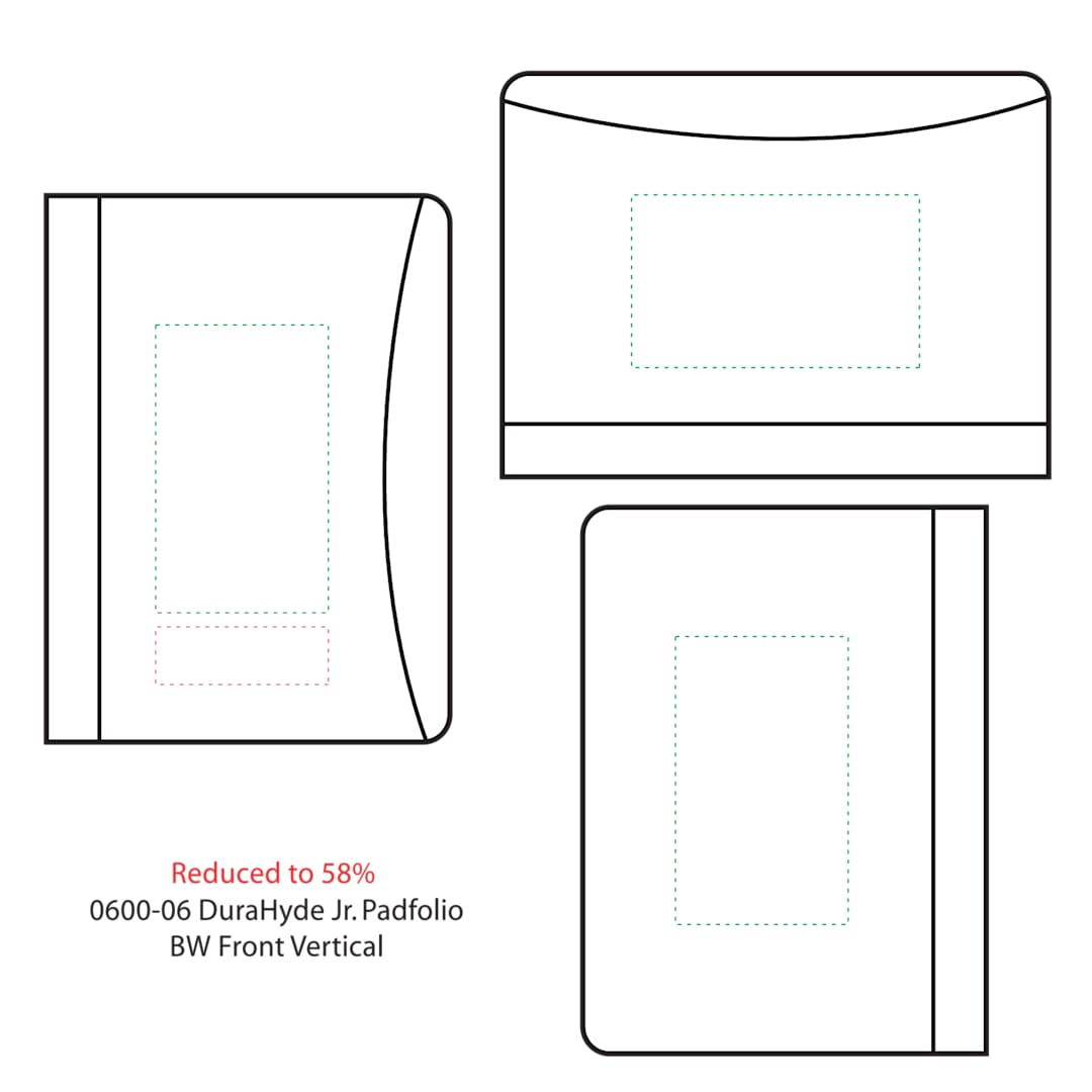 FSC&#174; Mix DuraHyde Jr. Zippered Padfolio - 0600-06 Black