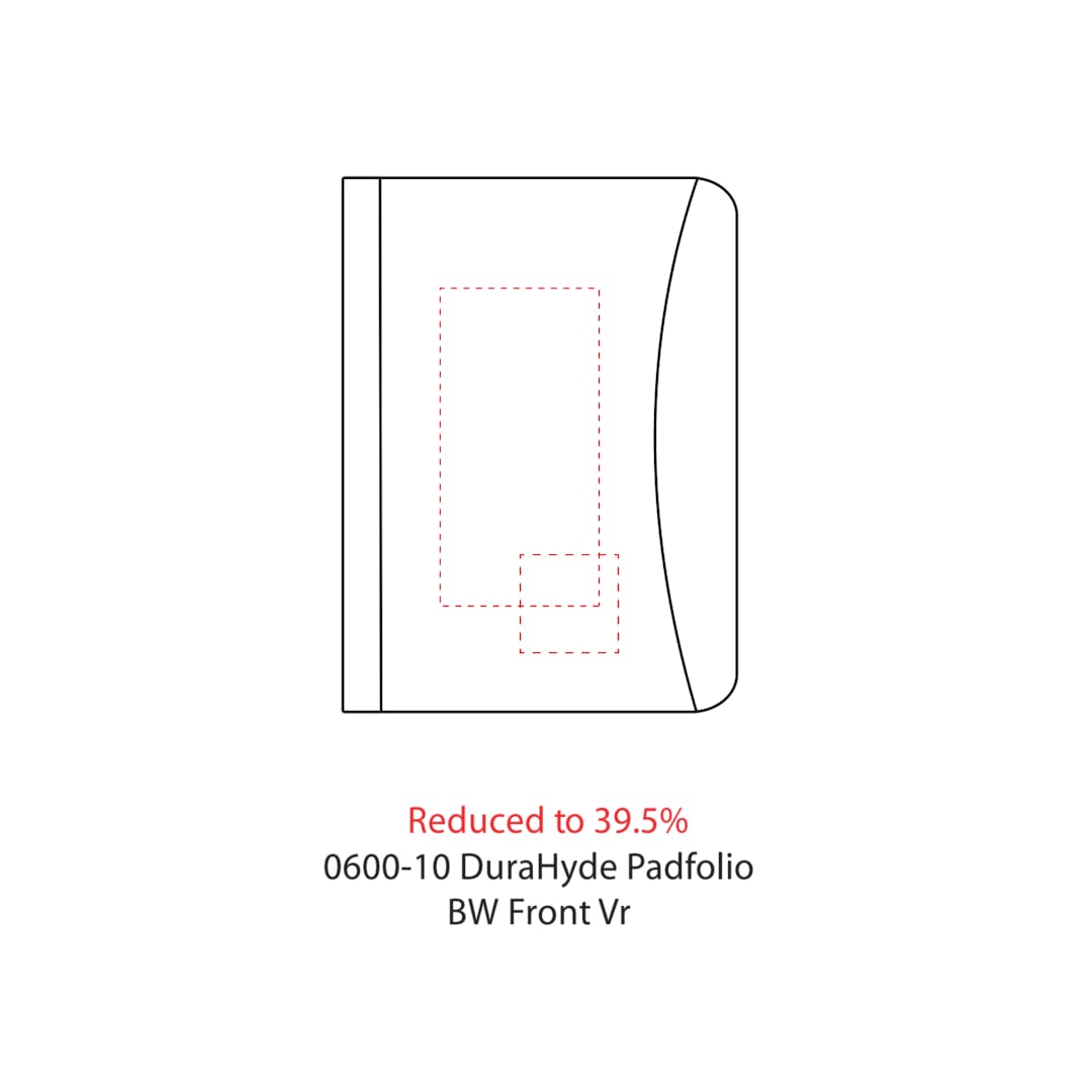 FSC&#174; Mix Executive DuraHyde Zippered Padfolio - 0600-10 Black