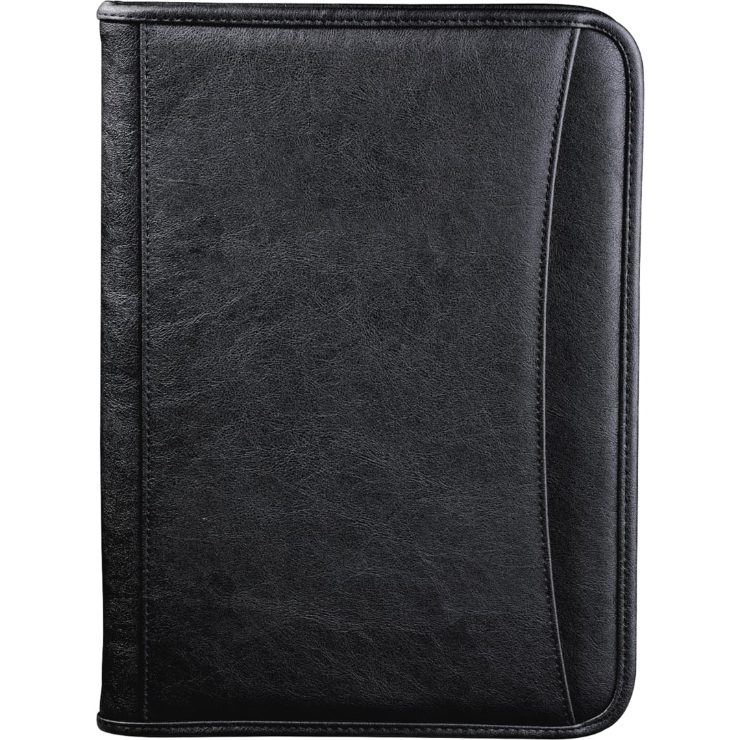 FSC® Mix Executive DuraHyde Zippered Padfolio - 0600-10 Black