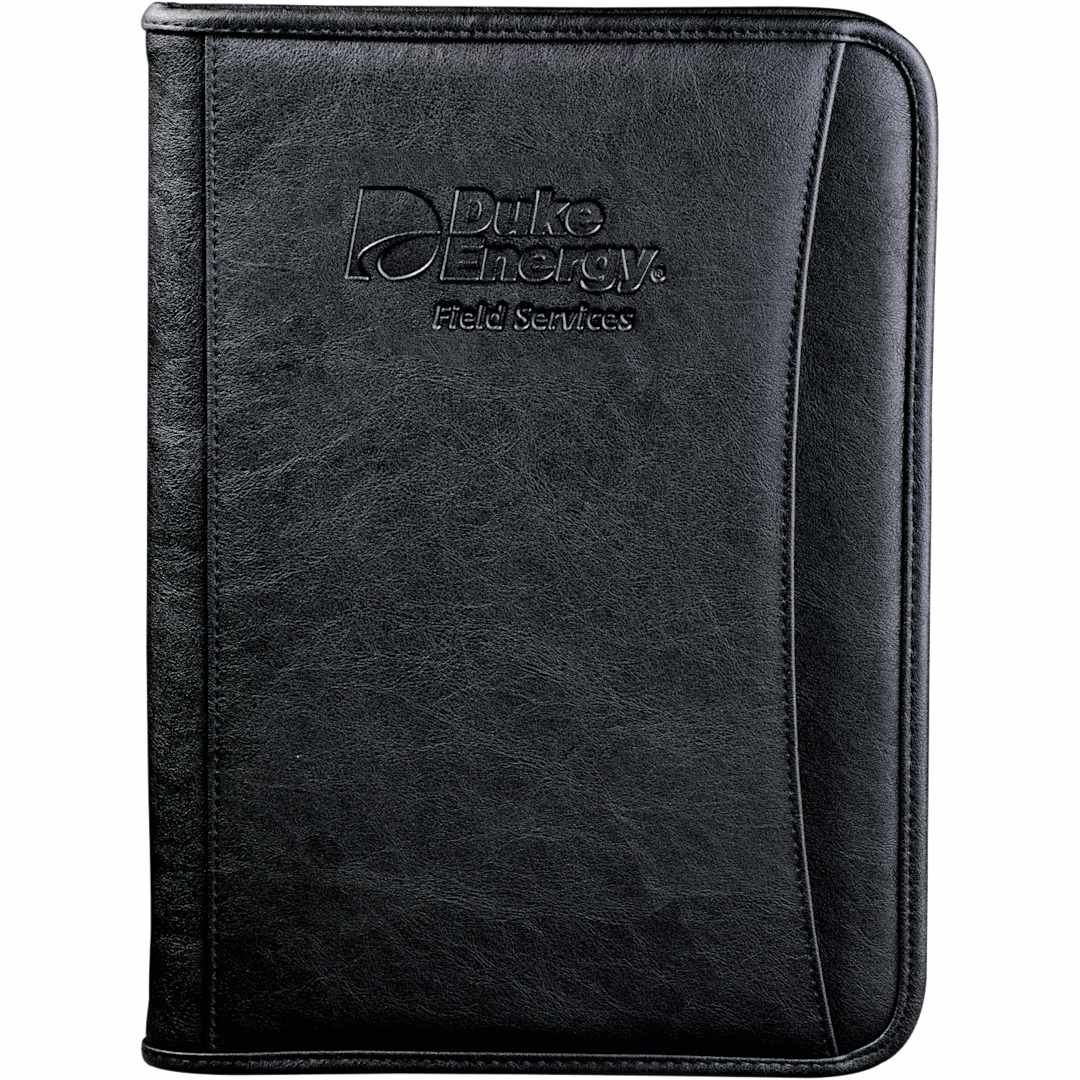 FSC® Mix Executive DuraHyde Zippered Padfolio - 0600-10 Black