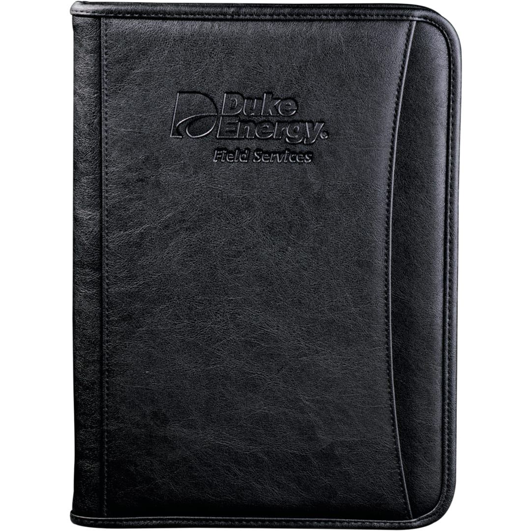FSC® Mix Executive DuraHyde Zippered Padfolio - 0600-10 Black