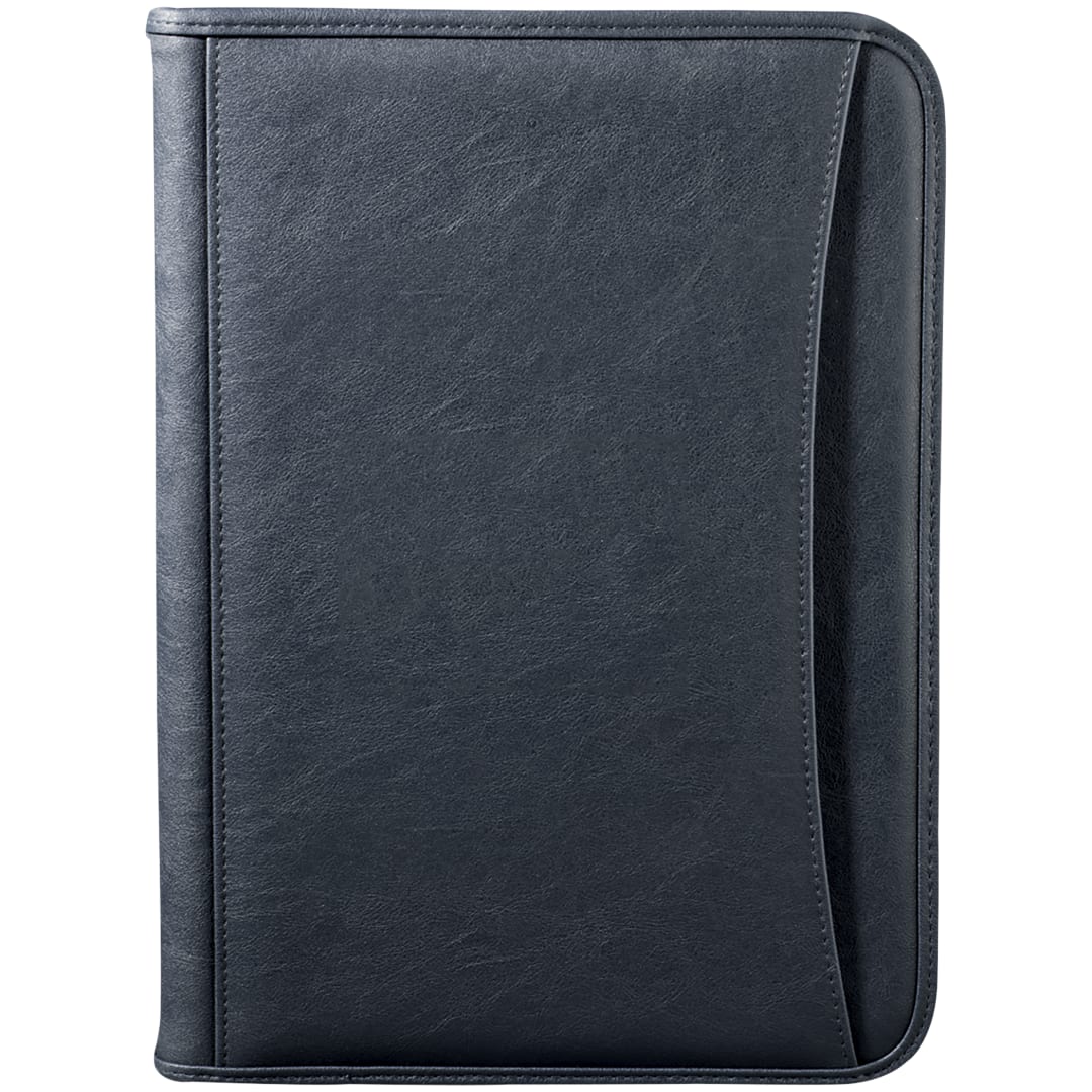 FSC® Mix Executive DuraHyde Zippered Padfolio - 0600-10 Blue
