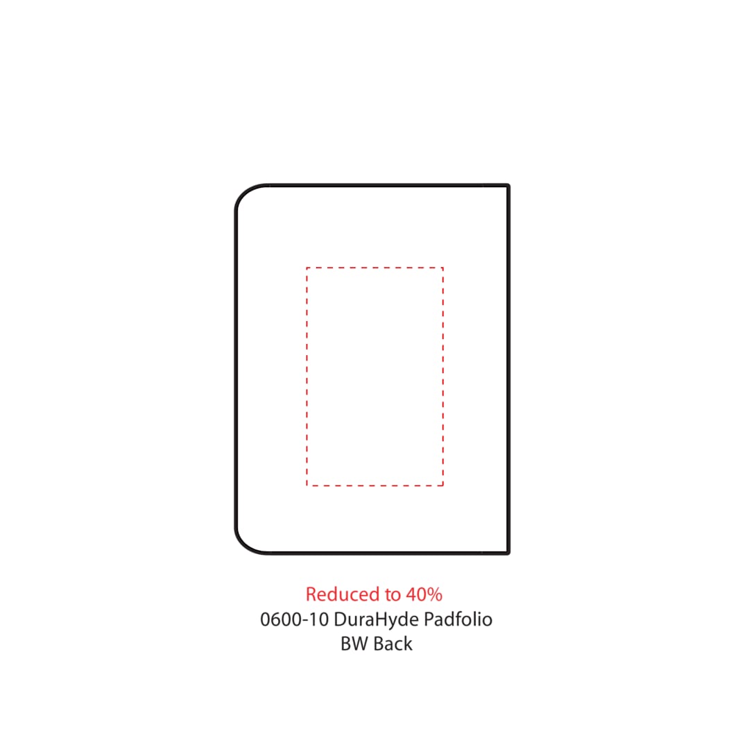 FSC® Mix Executive DuraHyde Zippered Padfolio - 0600-10 Black