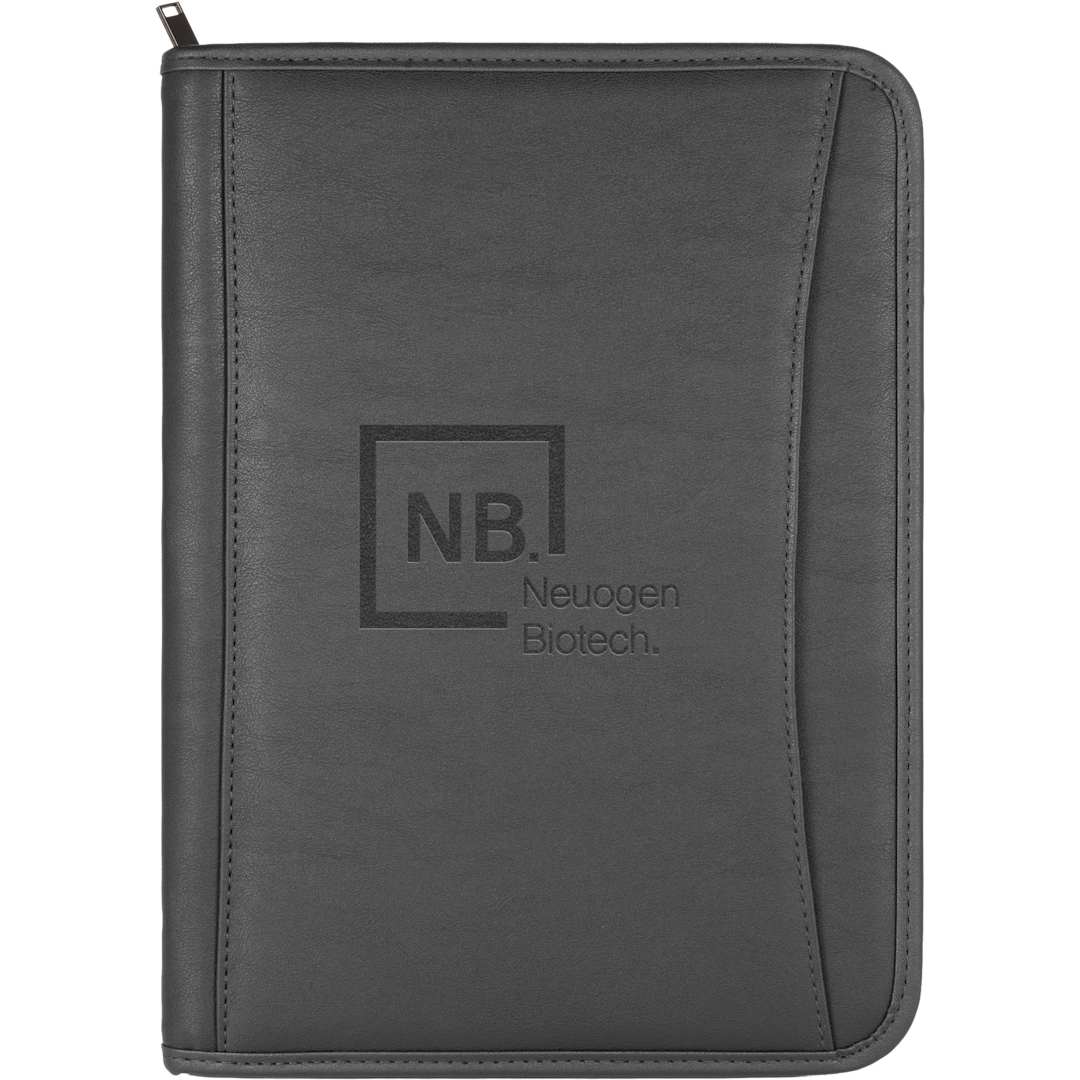 FSC® Mix Executive DuraHyde Zippered Padfolio - 0600-10 Black
