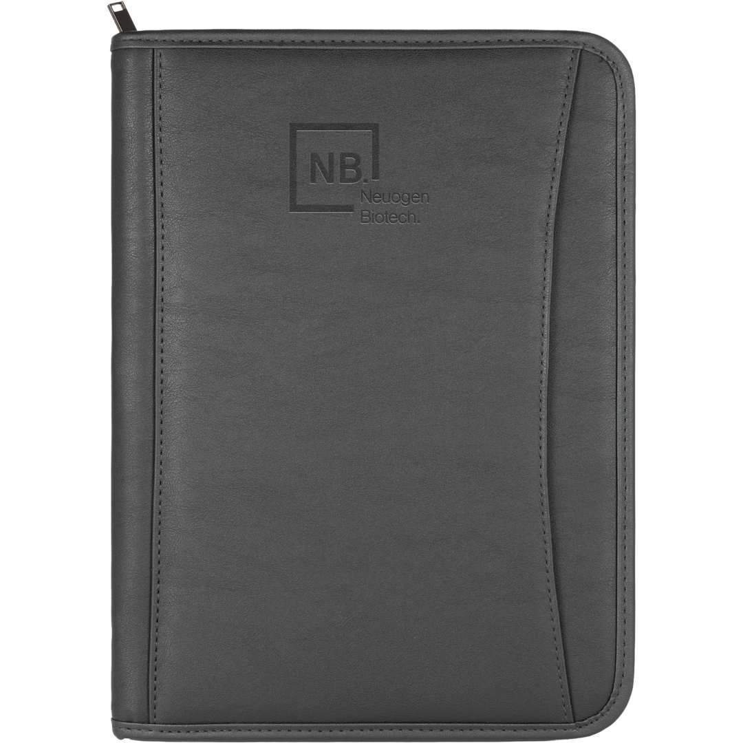 FSC® Mix Executive DuraHyde Zippered Padfolio - 0600-10 Black