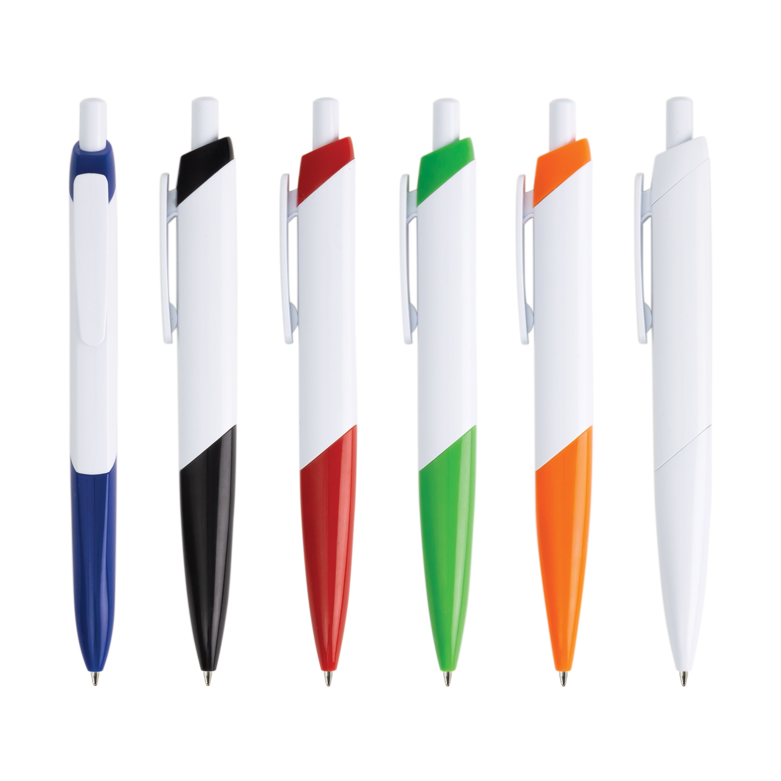 Cynthia push-action ballpoint pen with registered antimicrobial additive - HW204