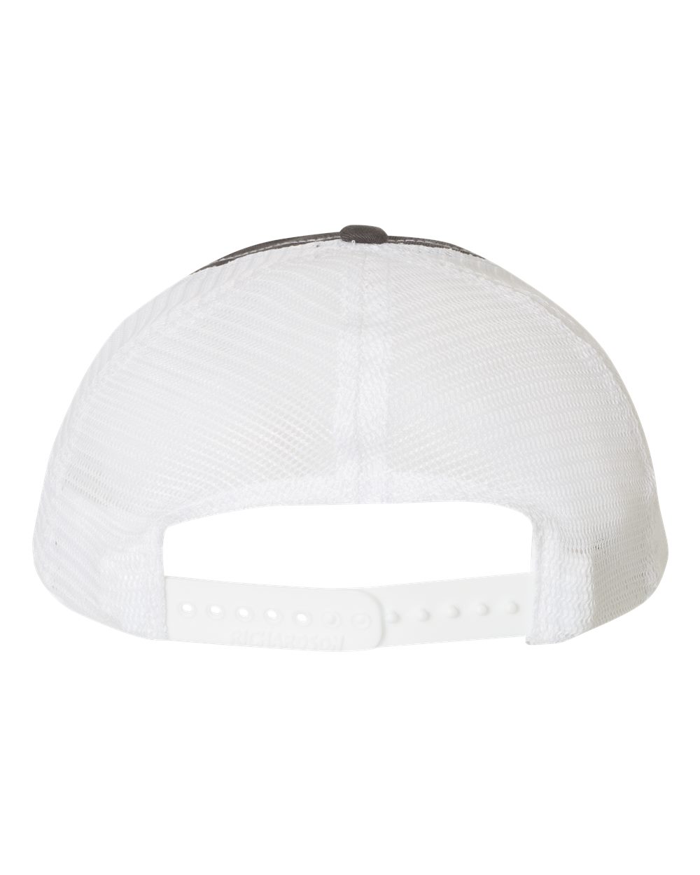 Richardson Garment-Washed Trucker Cap - 111 Charcoal- White