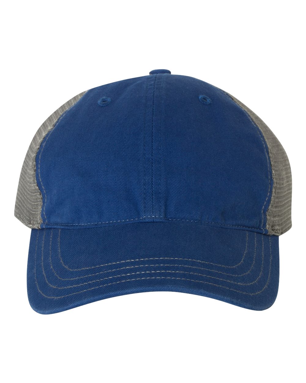 Richardson Garment-Washed Trucker Cap - 111 Royal- Charcoal