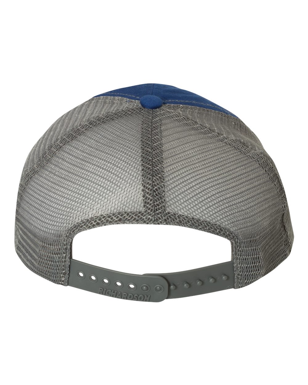 Richardson Garment-Washed Trucker Cap - 111 Royal- Charcoal