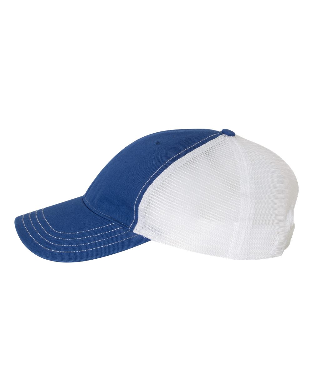 Richardson Garment-Washed Trucker Cap - 111 Royal- White