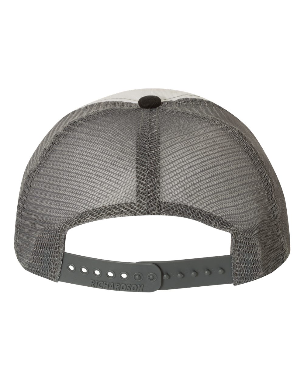 Richardson Garment-Washed Trucker Cap - 111 White- Charcoal- Black