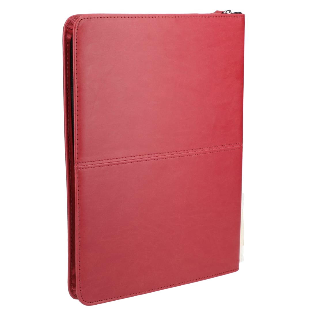 Pedova FSC&#174; Mix Pedova™ Zippered UltraHyde Padfolio - 0770-10 Red