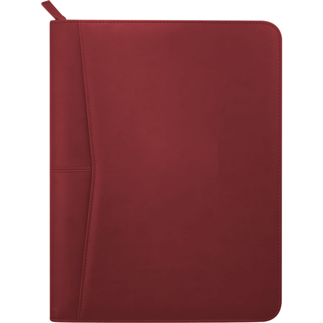 Pedova FSC&#174; Mix Pedova™ Zippered UltraHyde Padfolio - 0770-10 Red