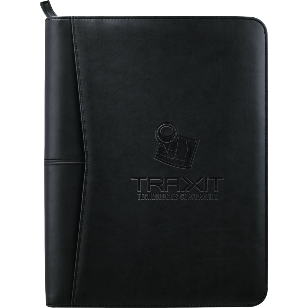 Pedova FSC® Mix Pedova™ Zippered UltraHyde Padfolio - 0770-10 Black
