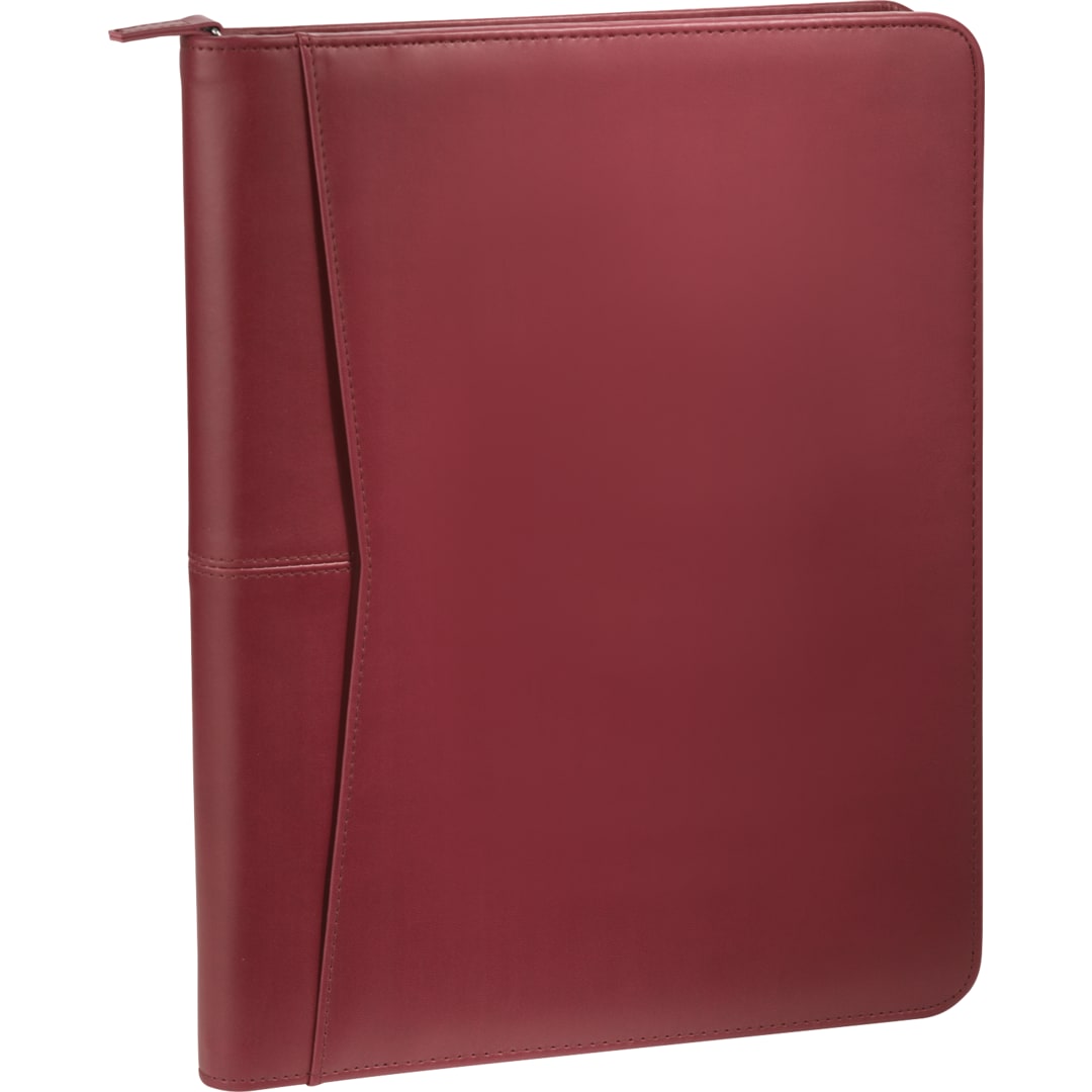Pedova FSC® Mix Pedova™ Zippered UltraHyde Padfolio - 0770-10 Red