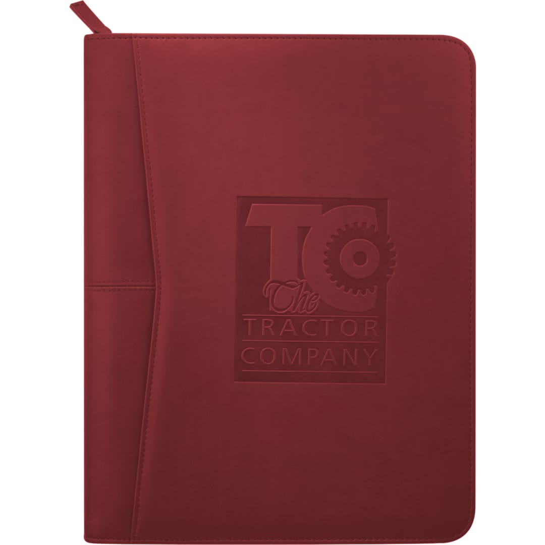 Pedova FSC® Mix Pedova™ Zippered UltraHyde Padfolio - 0770-10 Red