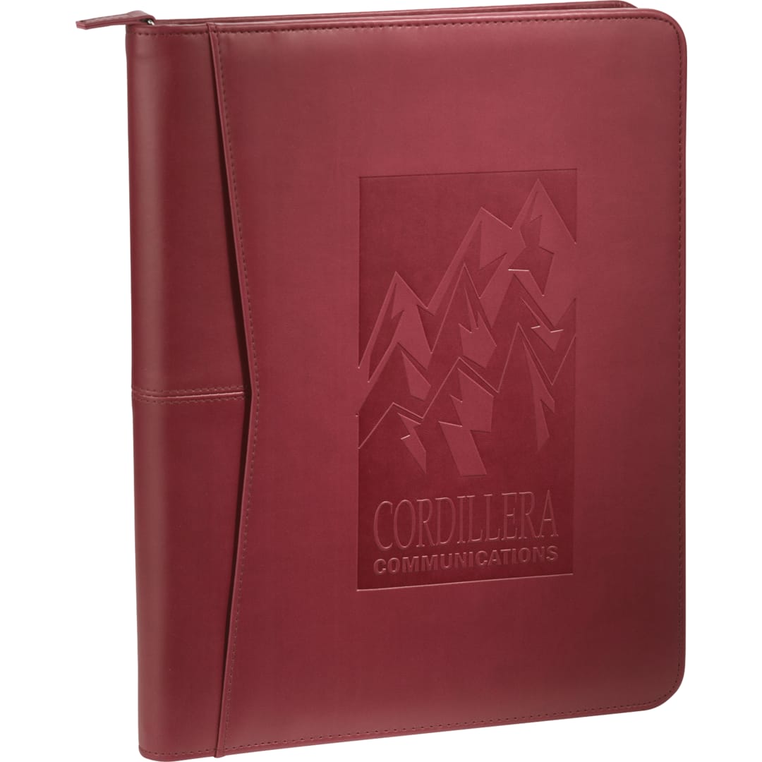 Pedova FSC® Mix Pedova™ Zippered UltraHyde Padfolio - 0770-10 Red