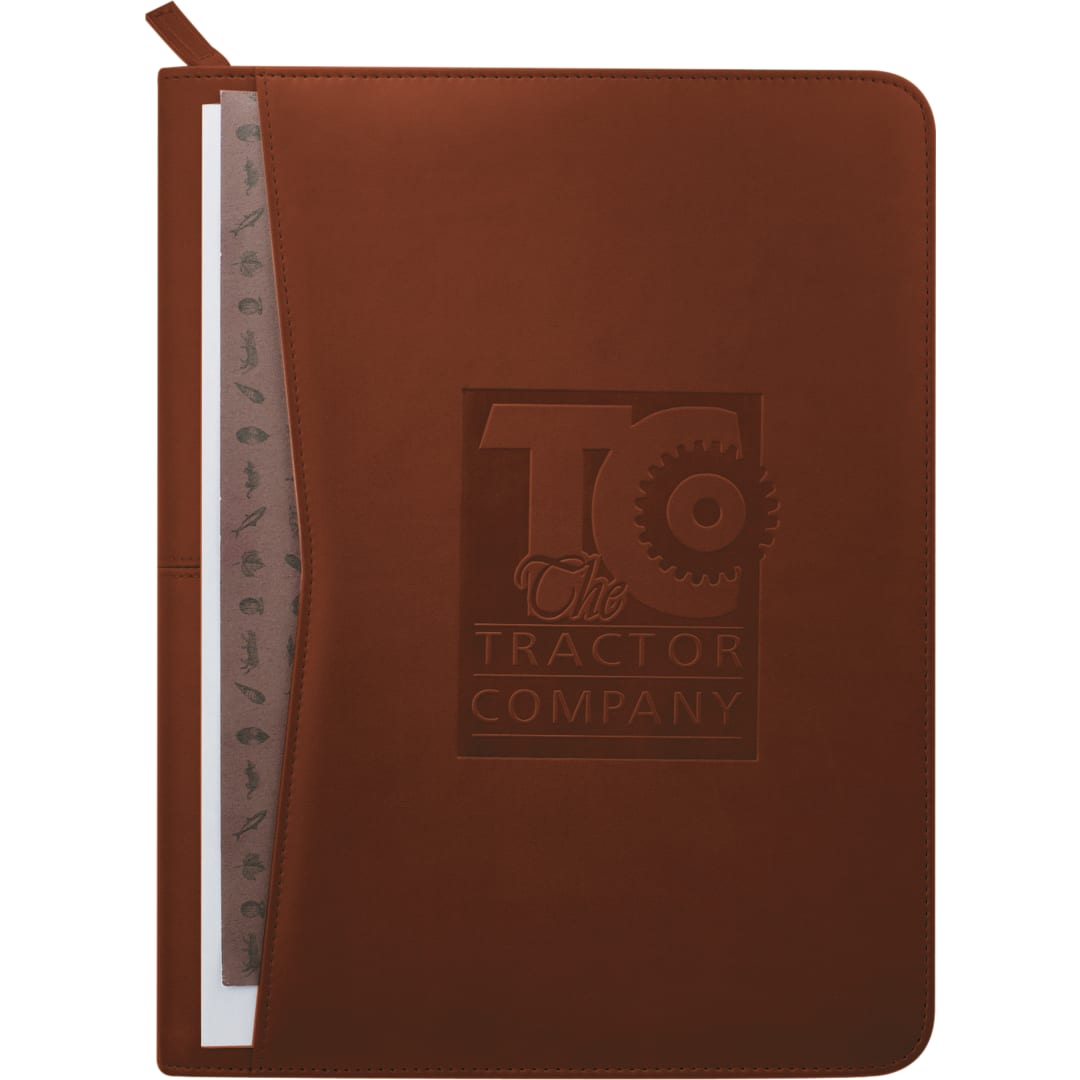 Pedova FSC® Mix Pedova™ Zippered UltraHyde Padfolio - 0770-10 Red
