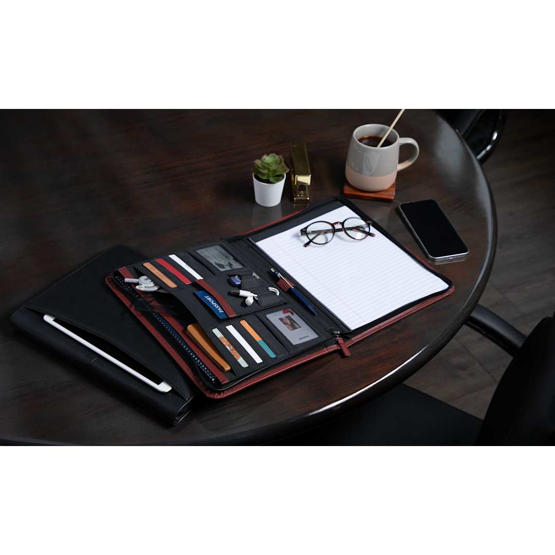 Pedova FSC® Mix Pedova™ Recycled Zippered Padfolio - 0770-10 Red