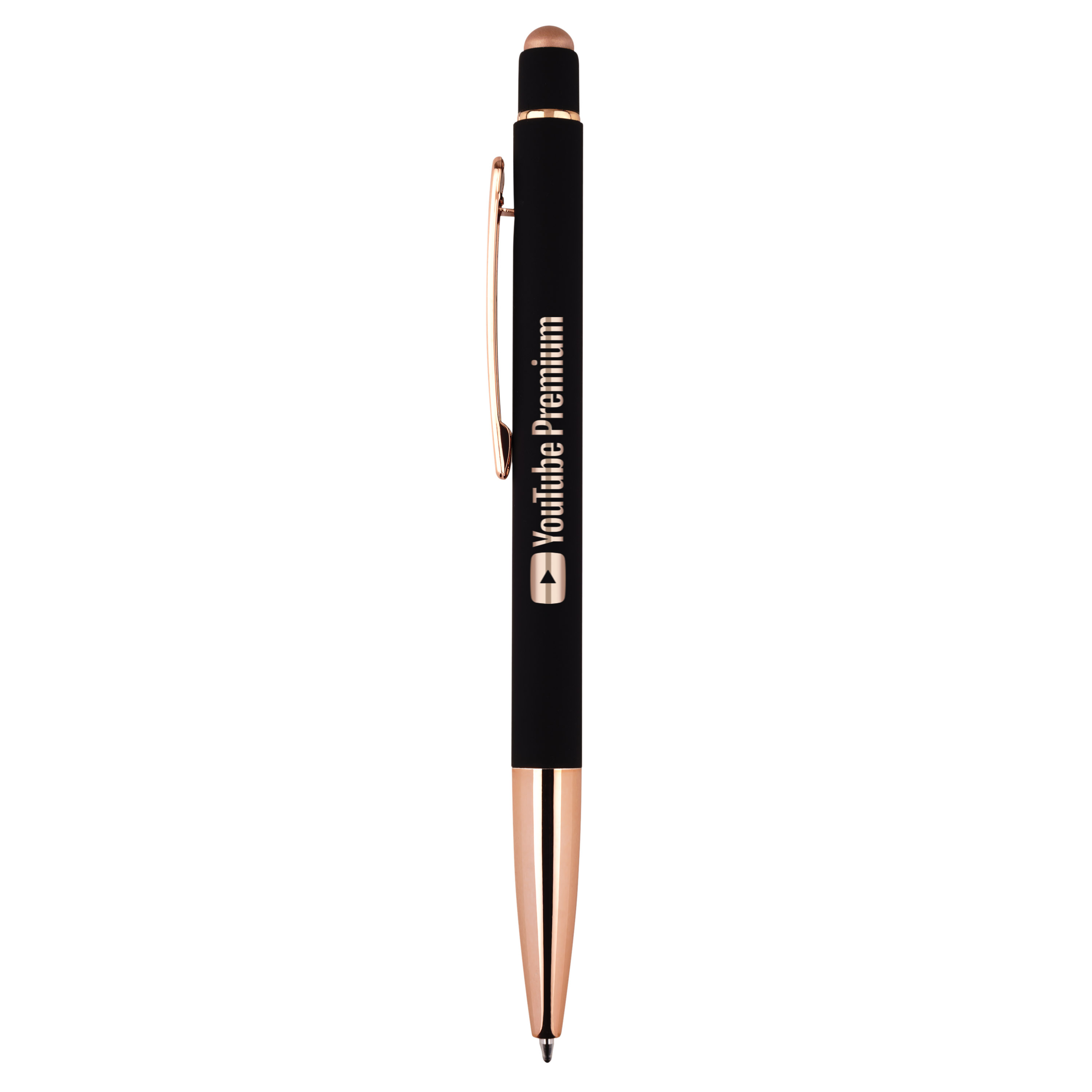 Spectorandco Top notch reflection 2-in-1 ballpoint pen / stylus - I154 BLACK-ROSEGOLD