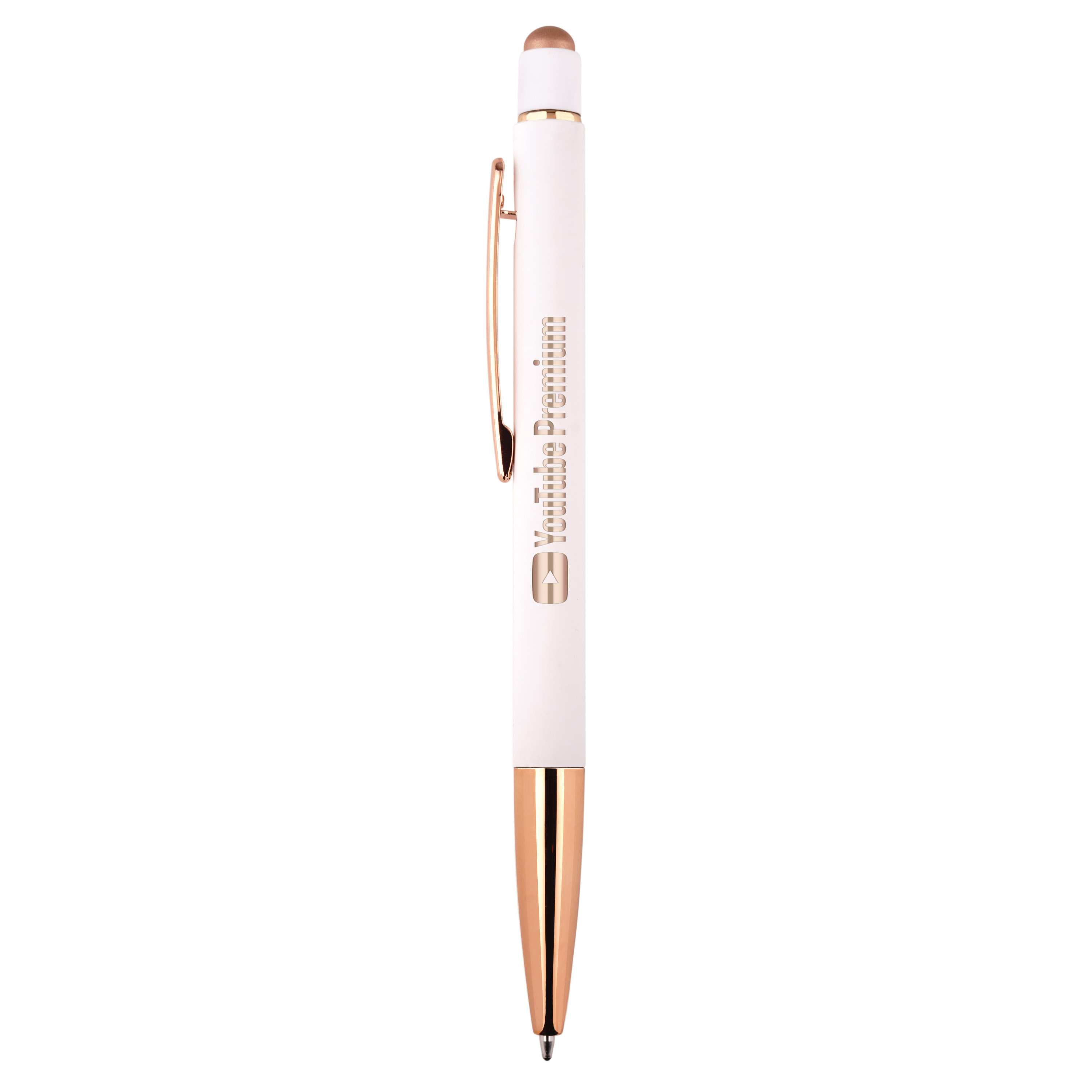 Spectorandco Top notch reflection 2-in-1 ballpoint pen / stylus - I154 WHITE-ROSEGOLD